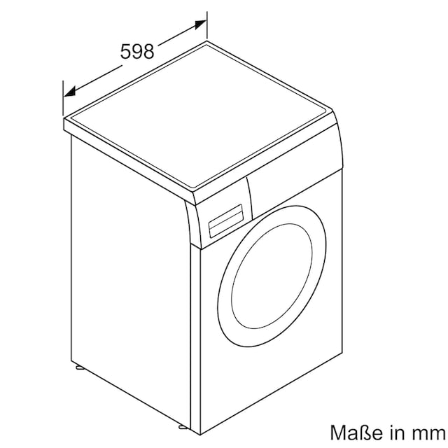 BOSCH Waschmaschine »WUU28T48«, WUU28T48, 8 kg, 1400 U/min mit 3 Jahren XXL  Garantie