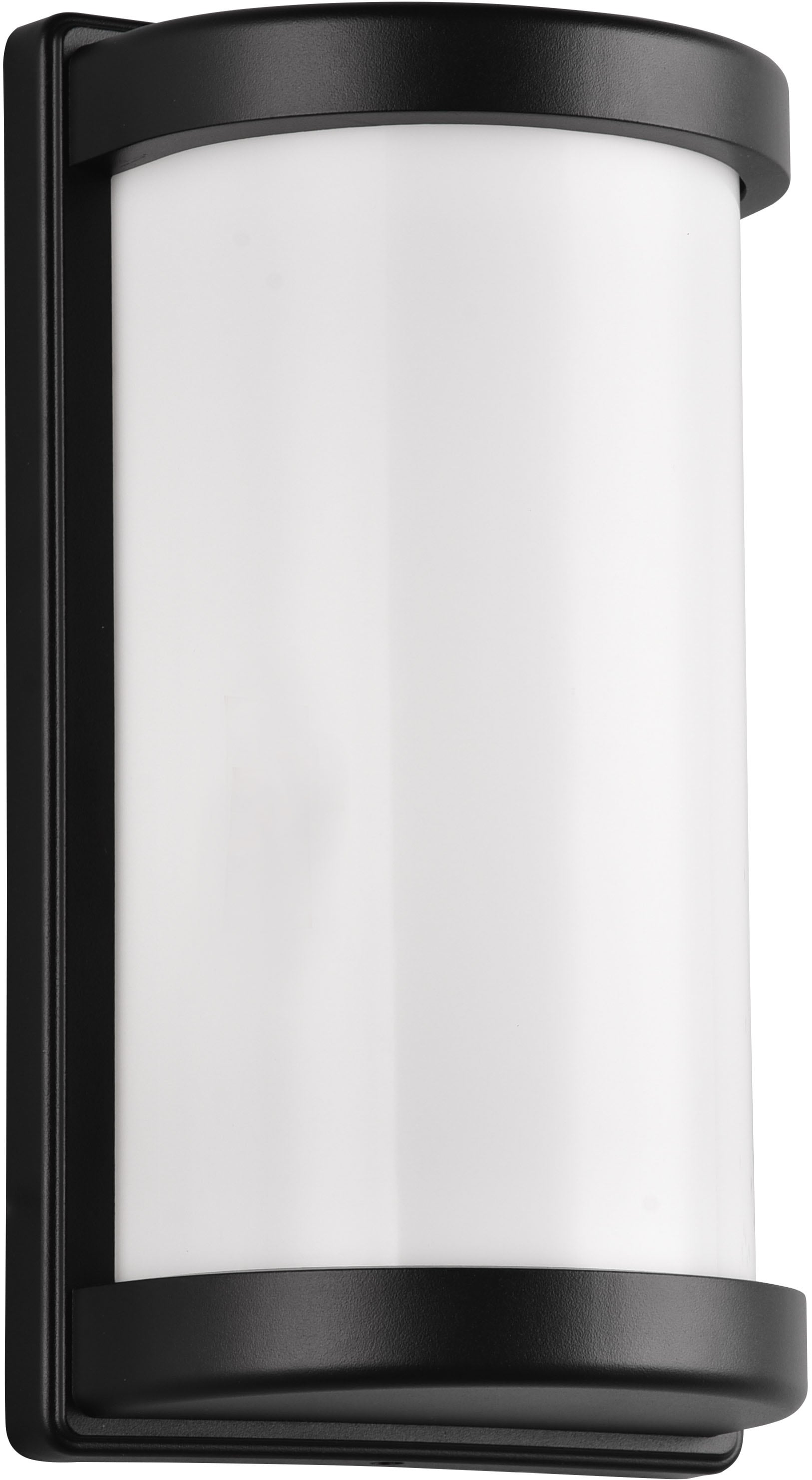 REALITY Leuchten Außen-Wandleuchte »PUELO, Outdoor Wandlampe Hauswand Fassade Garten, exkl 1x E27 max 10W« E27 1 Stk. warmweiß - kaltweiß halbrunde Aussen Wandlampe aus Aluminium, IP44, Höhe 26cm Breite 14 cm