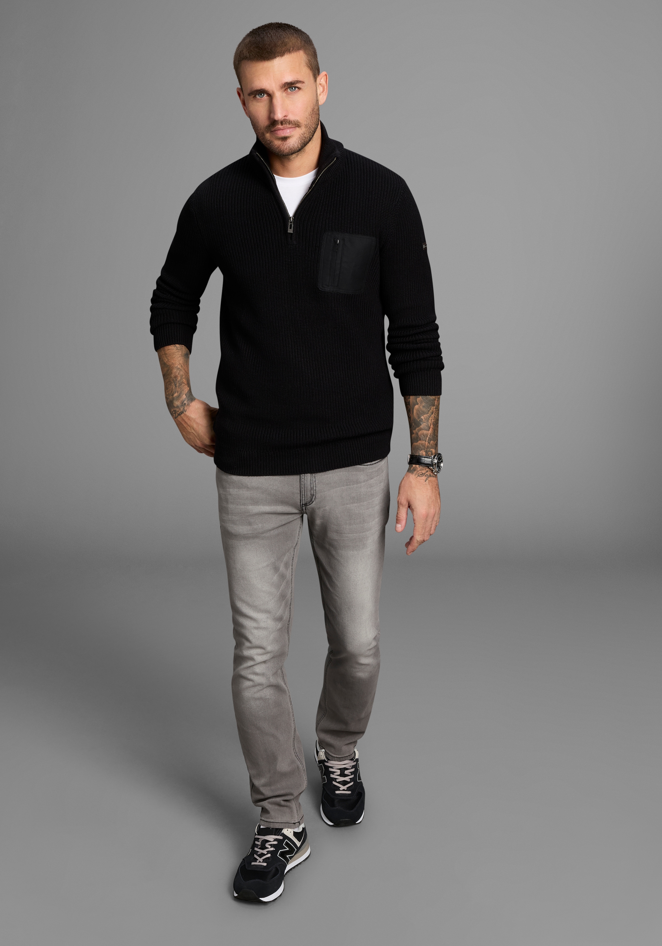 Bruno Banani Troyer mit Brusttasche