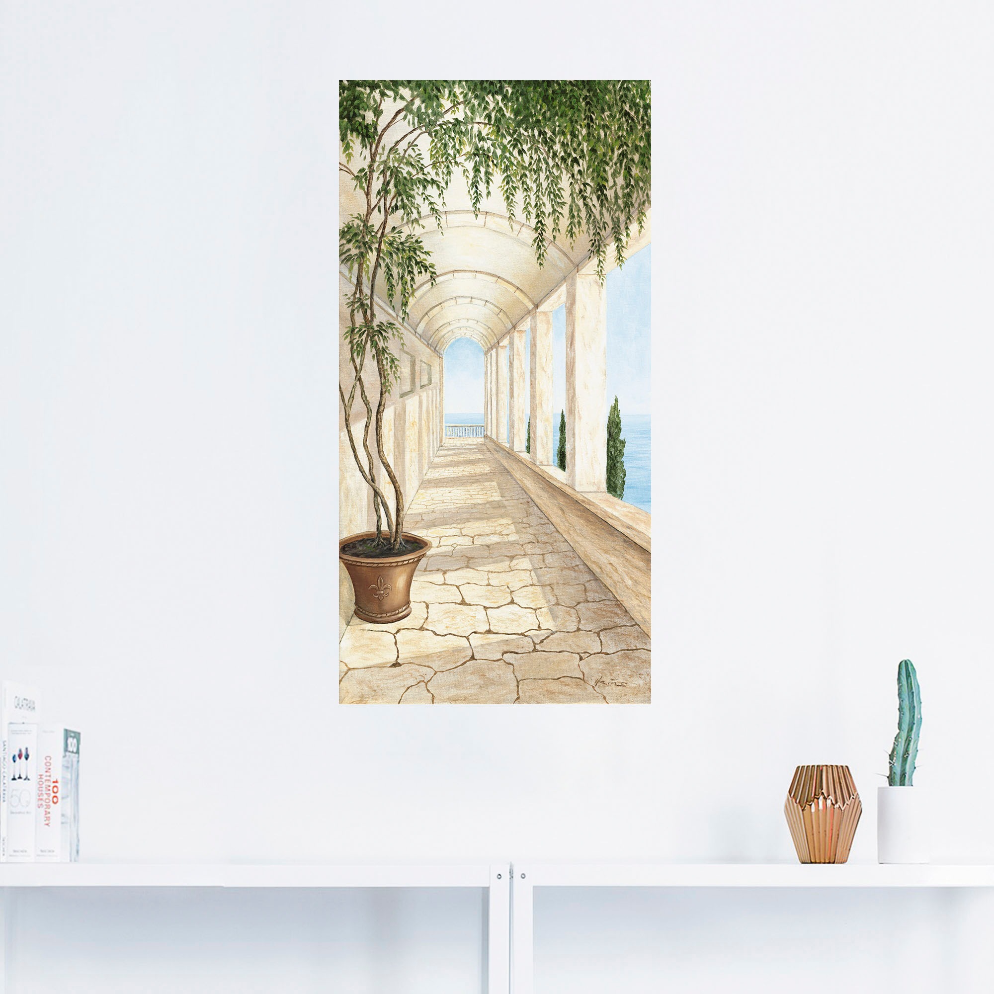 Artland Wandbild »Capri«, Gebäude, (1 St.), als Alubild, Outdoorbild, Leinwandbild, Poster, Wandaufkleber