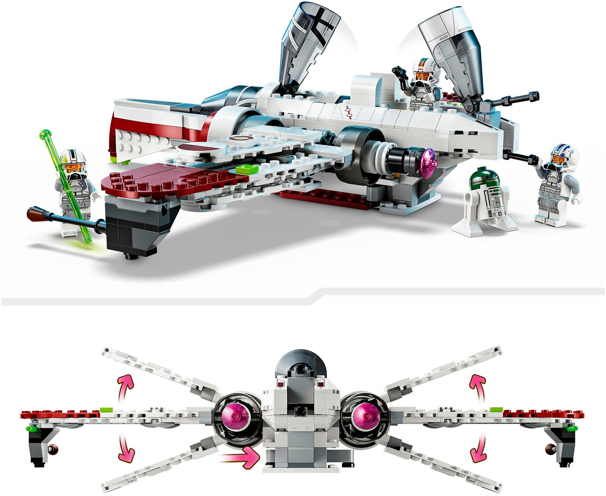 LEGO® Konstruktionsspielsteine »ARC-170 Starfighter™ (75402), LEGO Star Wars«, (497 St.), Made in Europe