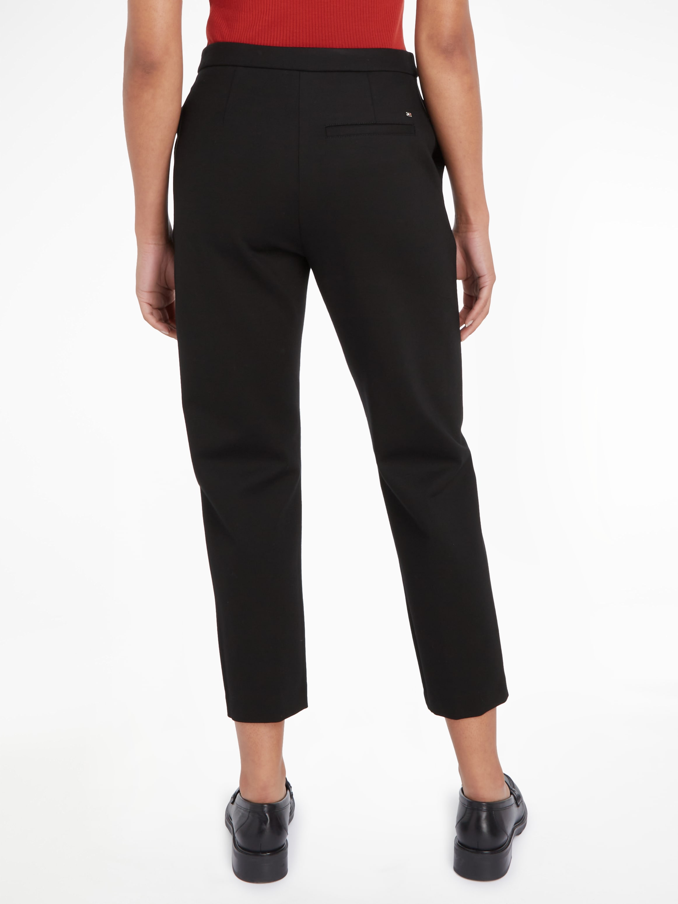Tommy Hilfiger Webhose »ELEVATED SLIM STRAIGHT KNIT PANT«, mit Tommy Hilfiger Markenlabel