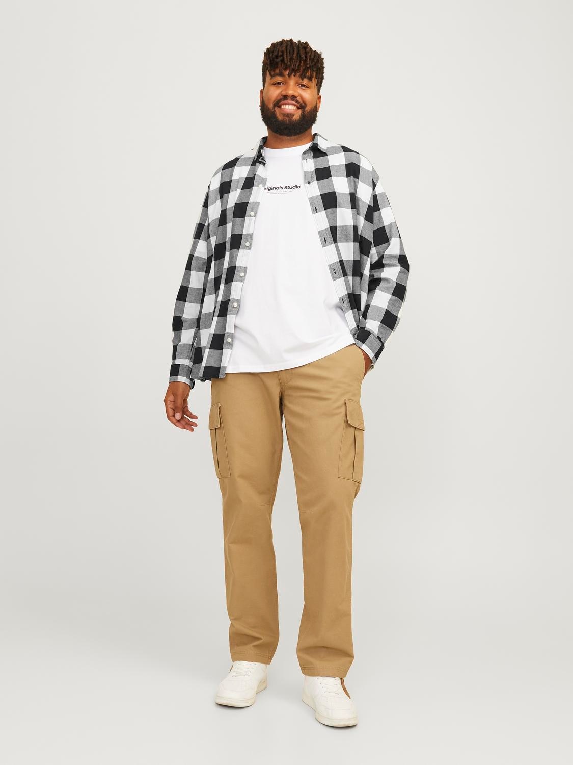 Jack & Jones PlusSize Karohemd »JJEGINGHAM TWILL SHIRT L/S NOOS PLS«