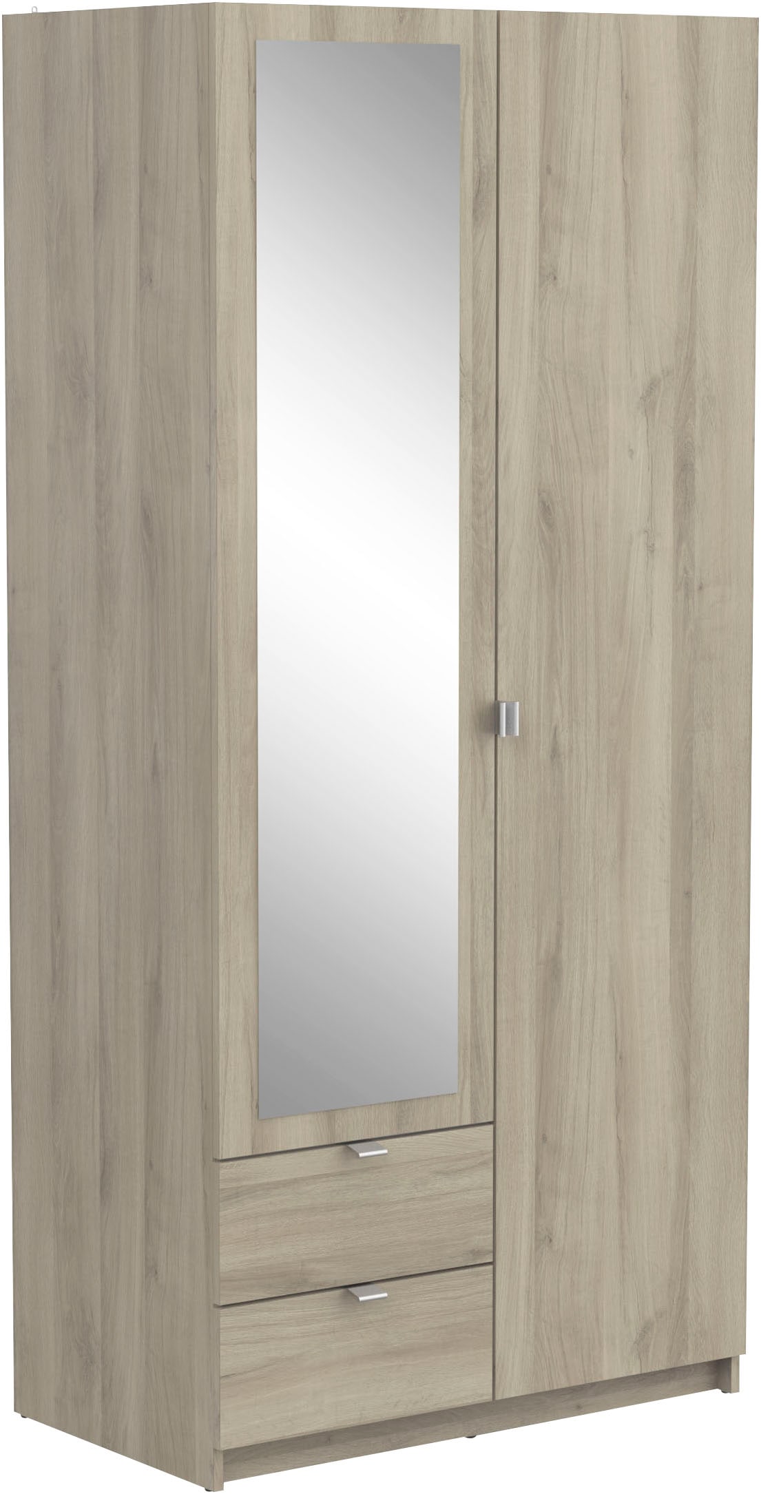 Demeyere GROUP Kleiderschrank »Mellie« SCHRANK 2-TUERIG 1 SPIEGEL  2 SCHUBLADEN