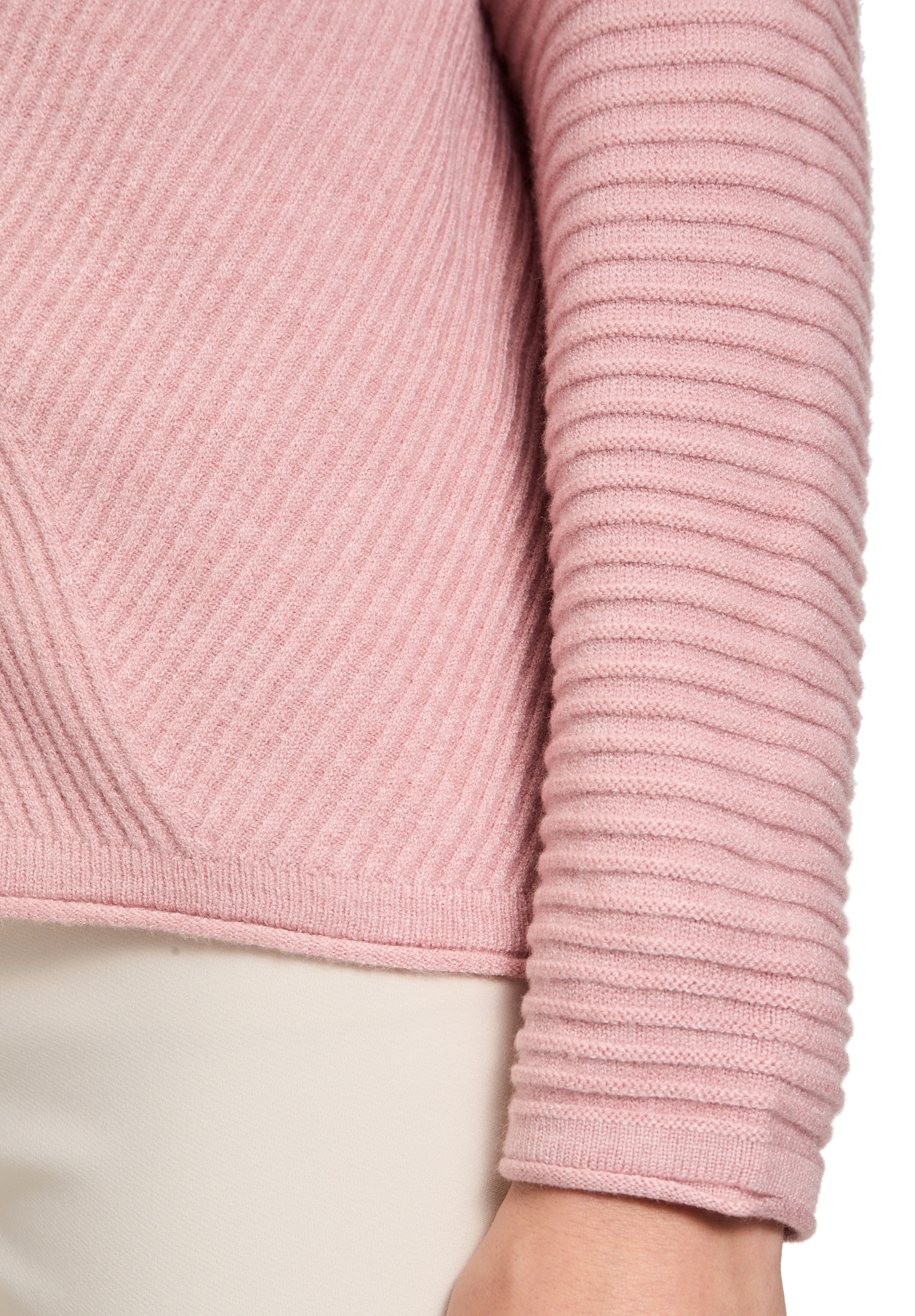 Betty Barclay Rundhalspullover »Basic-Strickpullover mit Rippenstruktur«