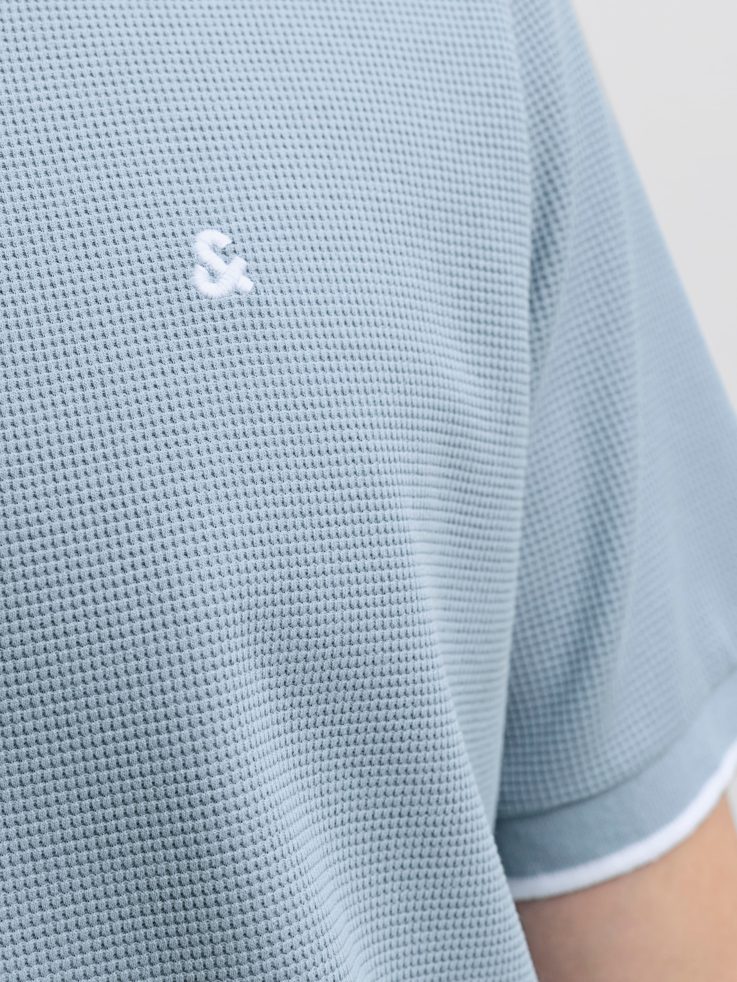 Jack & Jones Poloshirt »JJEAUSTIN POLO SS NOOS« Materialmix, regular fit