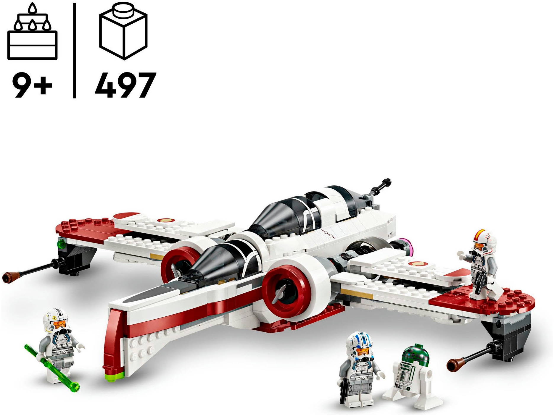 LEGO® Konstruktionsspielsteine »ARC-170 Starfighter™ (75402), LEGO Star Wars«, (497 St.), Made in Europe