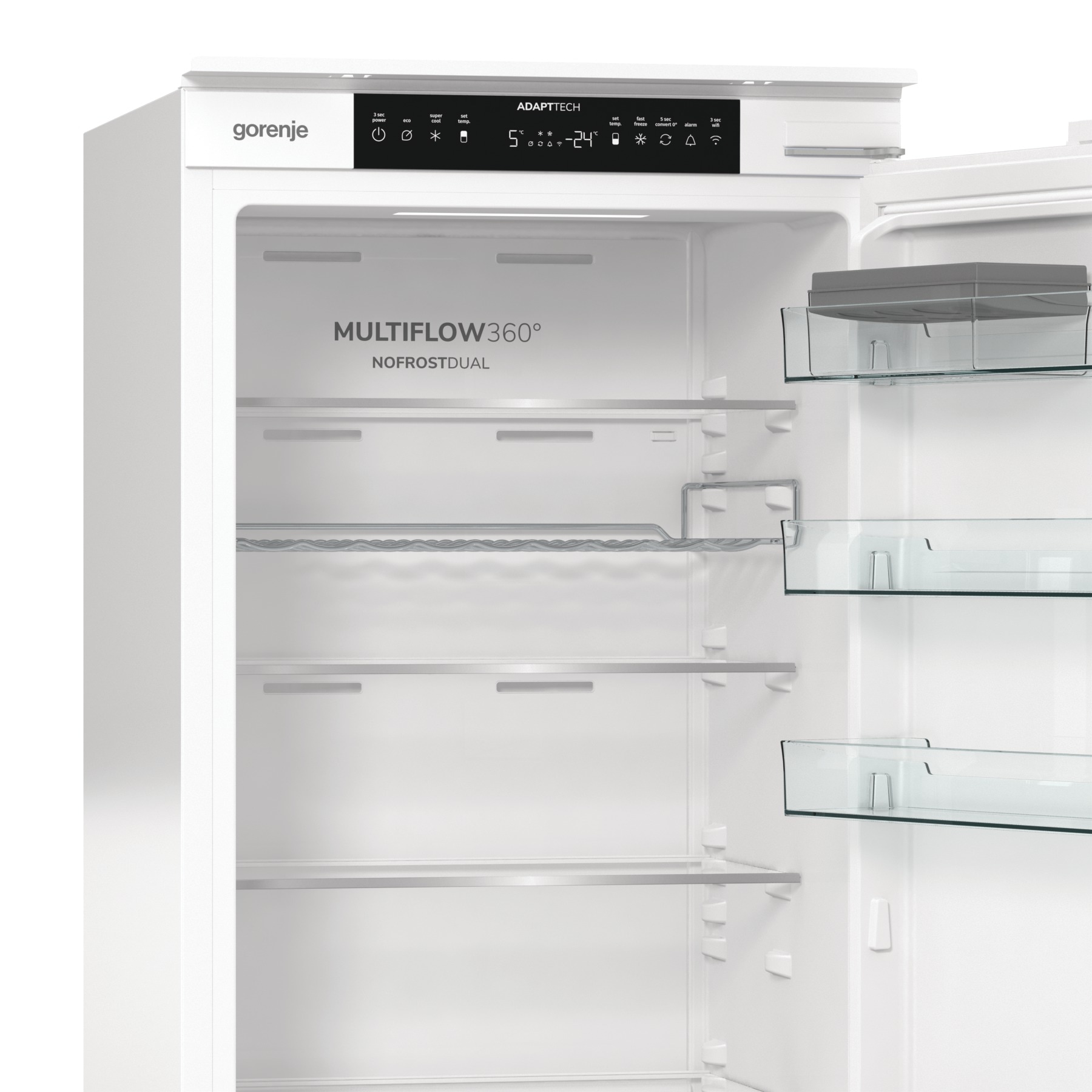 GORENJE Einbaukühlgefrierkombination »NRKI519D61WF« 193,2 cm hoch 54 cm breit