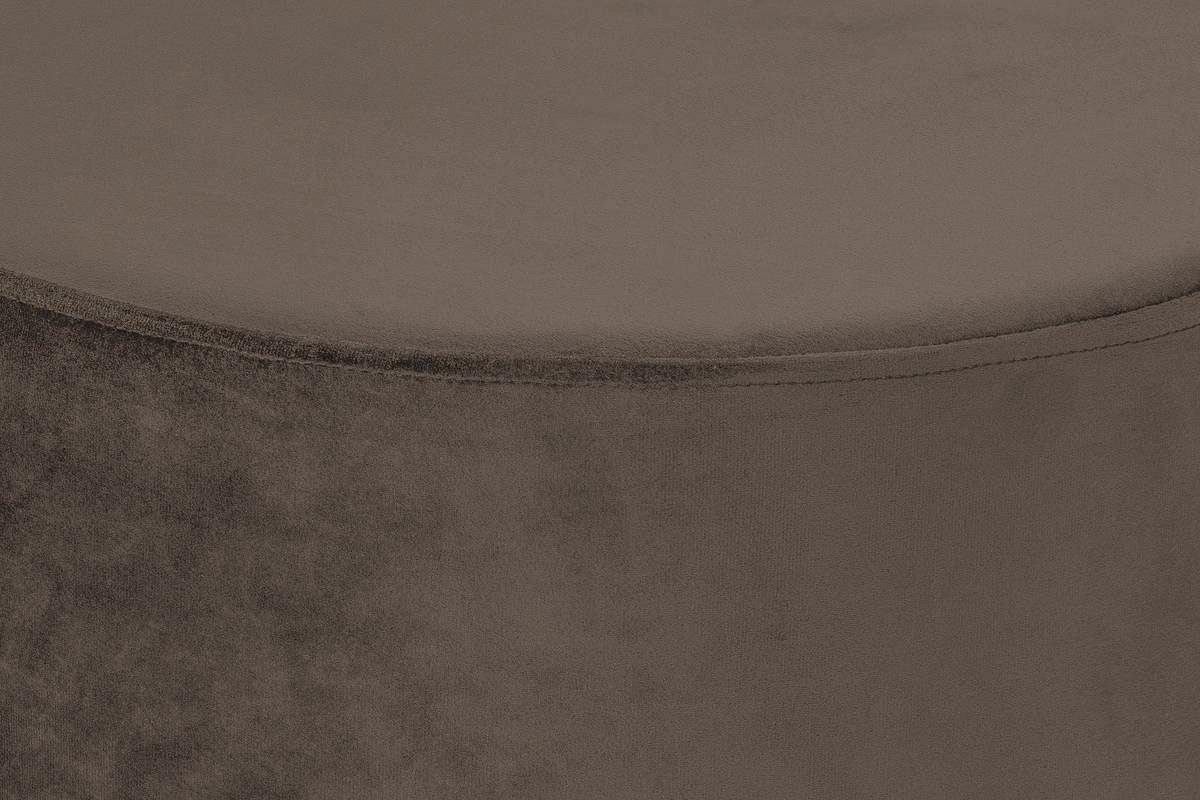 Kayoom Hocker »Nano 110, Hocker in stilvollem Design, runde Form, mit Fuß aus Metall« 1 Stk. tlg. Golz Akzente, mit pflegeleichtem Stoffbezug, runde Form