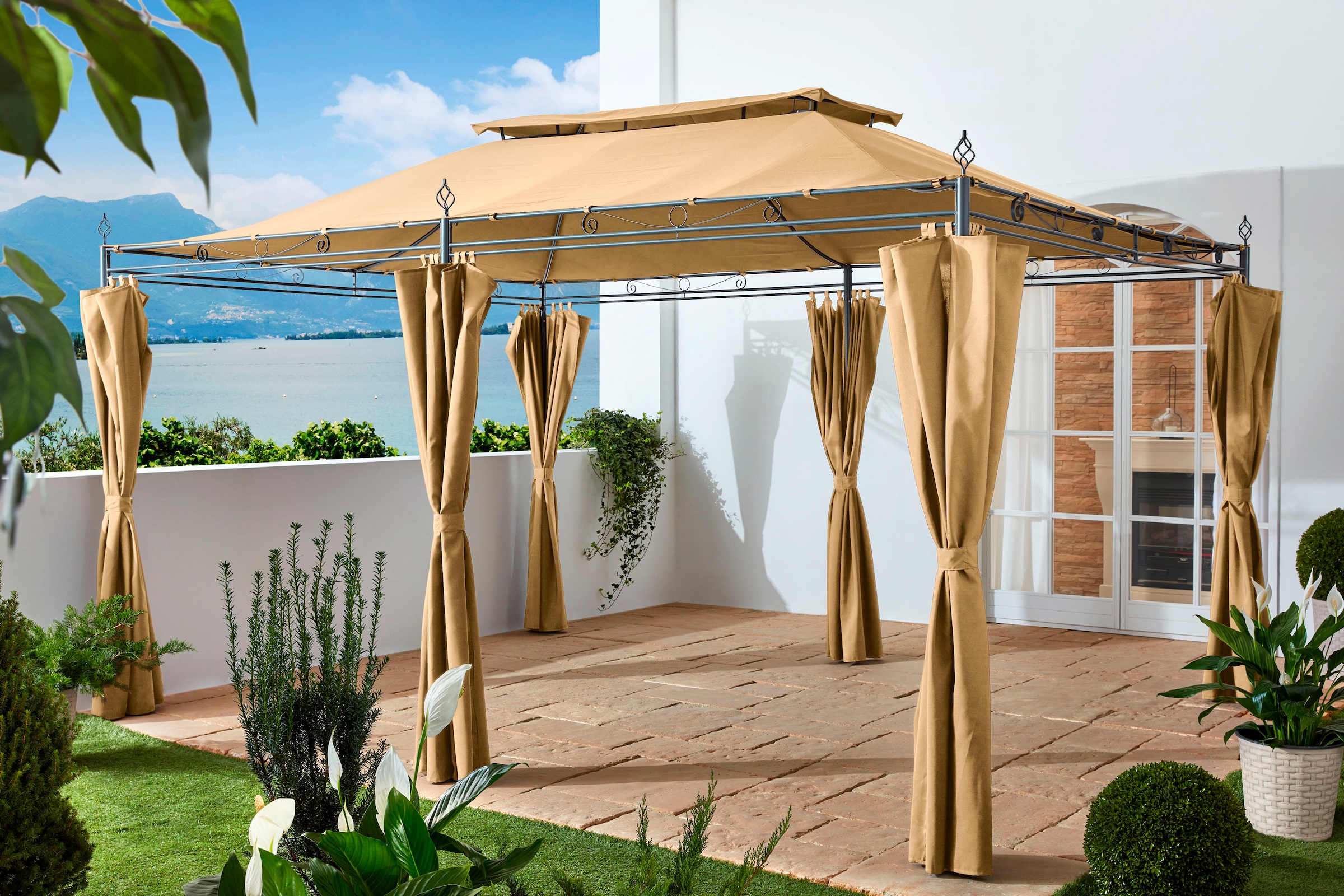 Grasekamp Pavillon »Inca«, (Set), BxT: 300x400 cm