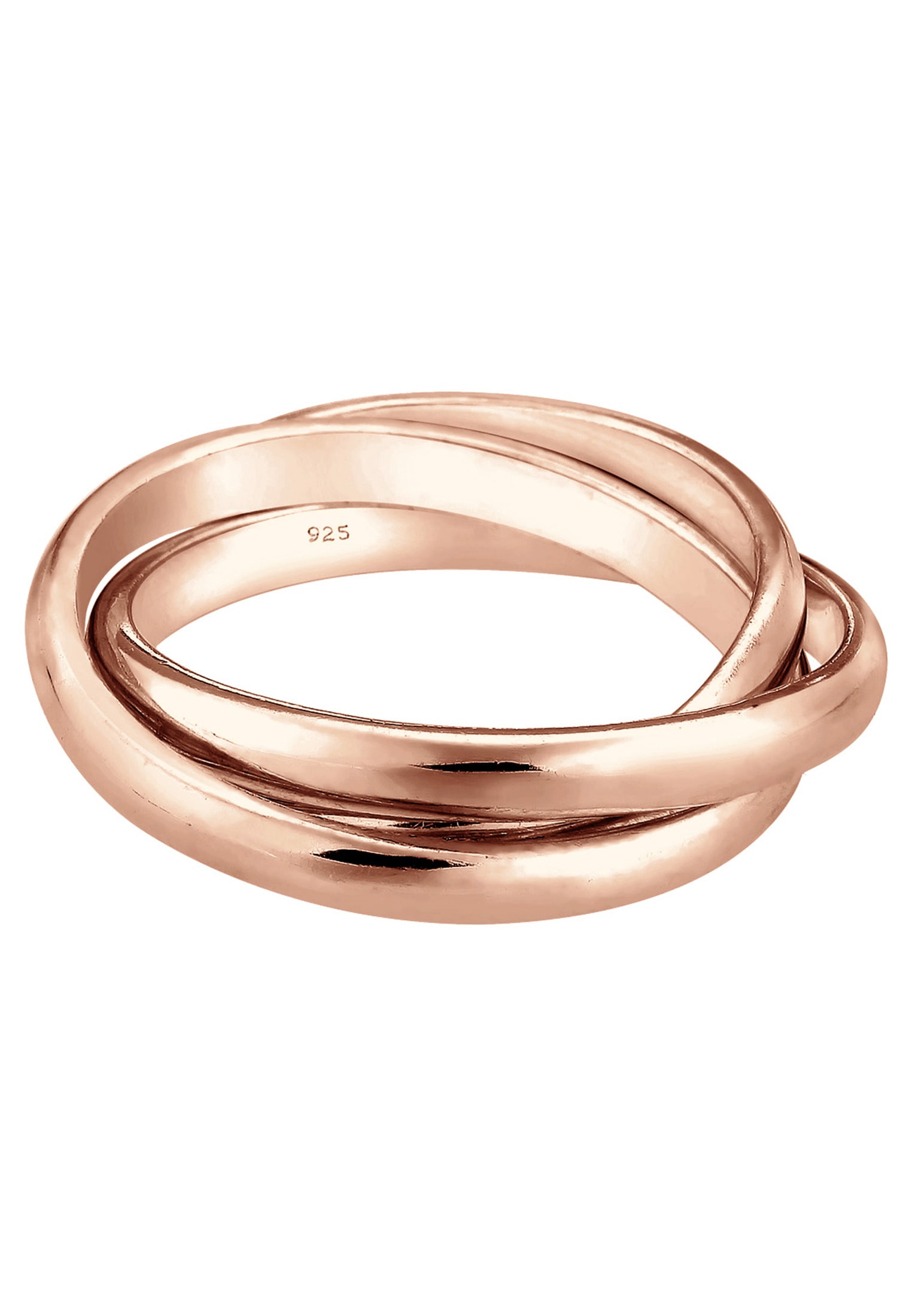 Elli Fingerring »Ring Wickelring Trio Trini Basic 925 Silber«