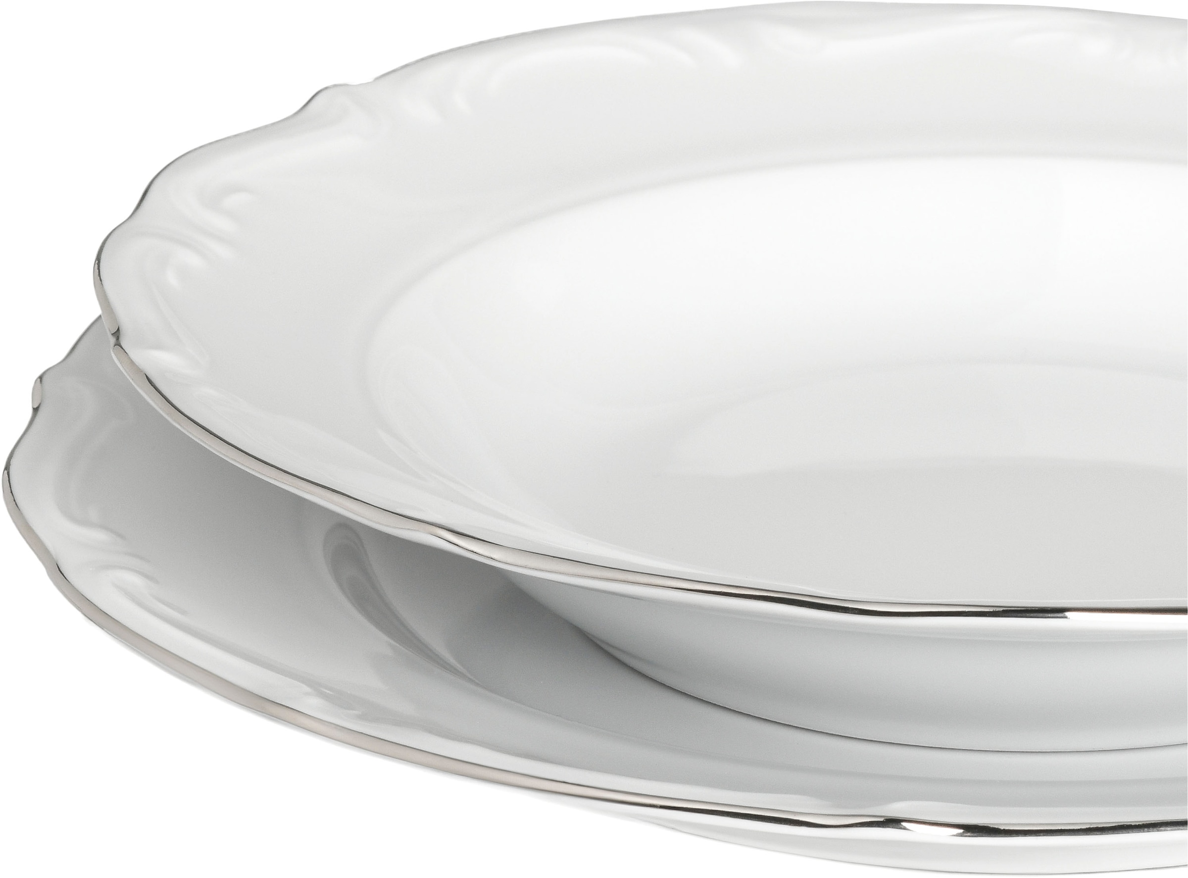 CreaTable Teller-Set »Maria Theresia, Teller Set 18-tlg« Traditionelle Porzellanform