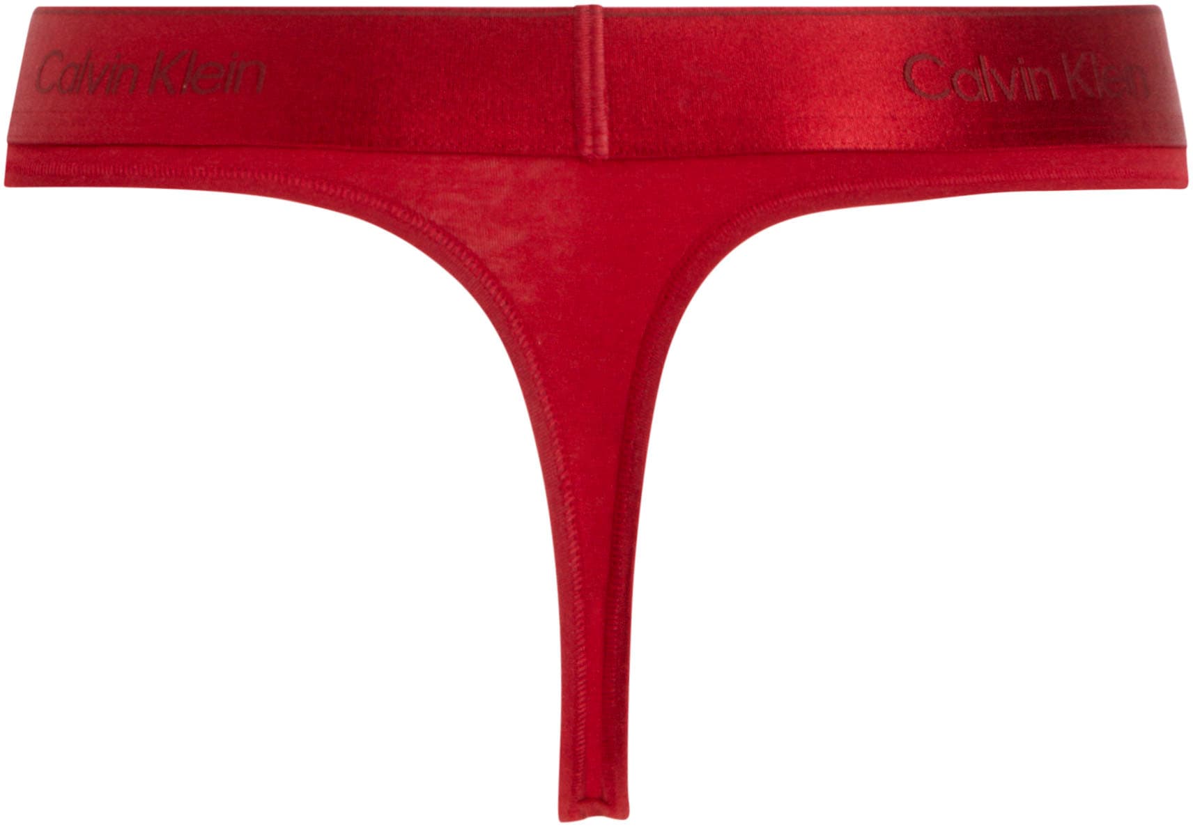 Calvin Klein Underwear Stringtanga »THONG«, mit glänzendem Logo-Elastikbund