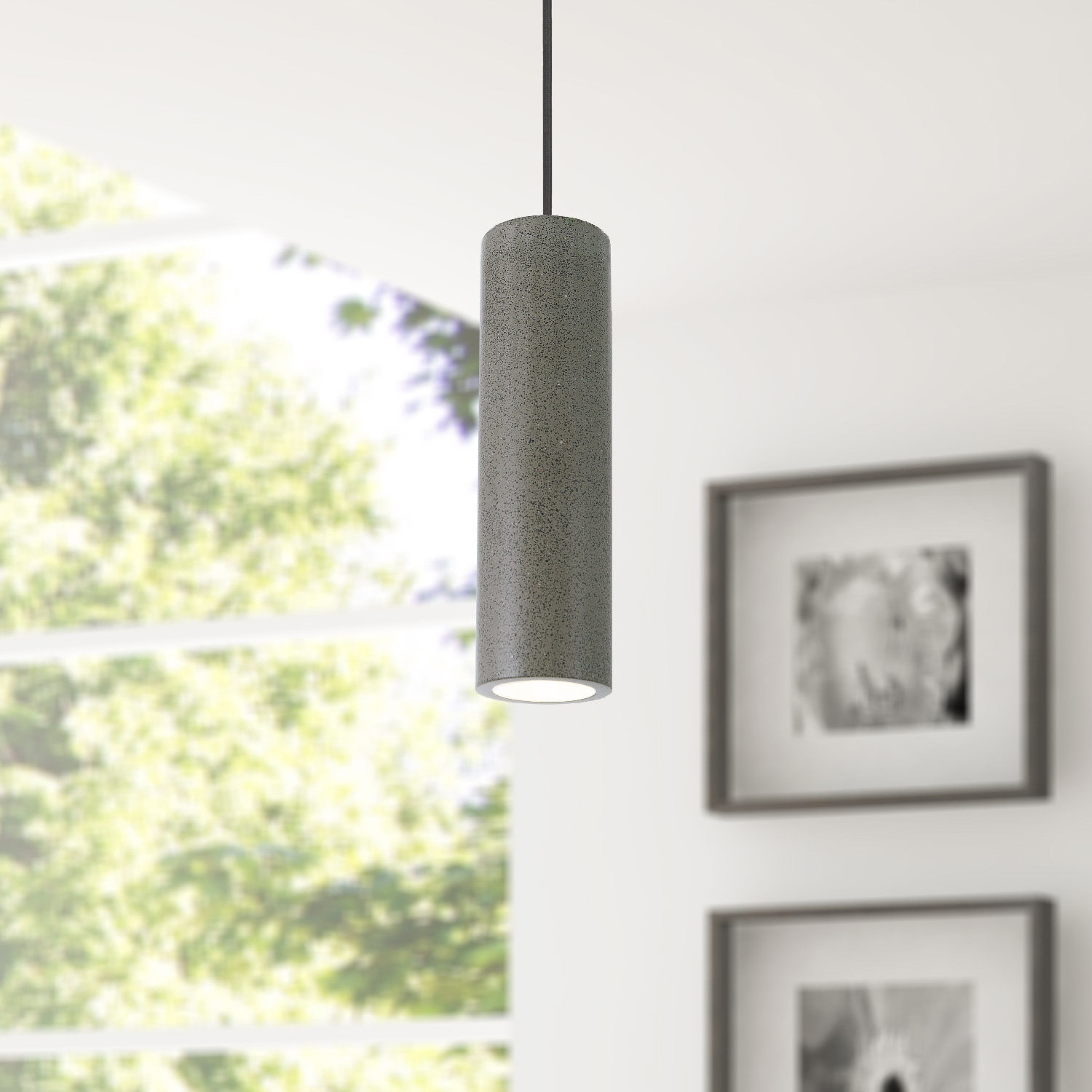 Paco Home Pendelleuchte »TOBI«, 1 flammig, Leuchtmittel GU10 | ohne Leuchtmittel, LED, GU10, Lampe Für Wohnzimmer Esszimmer Küche, Höhenverstellbar