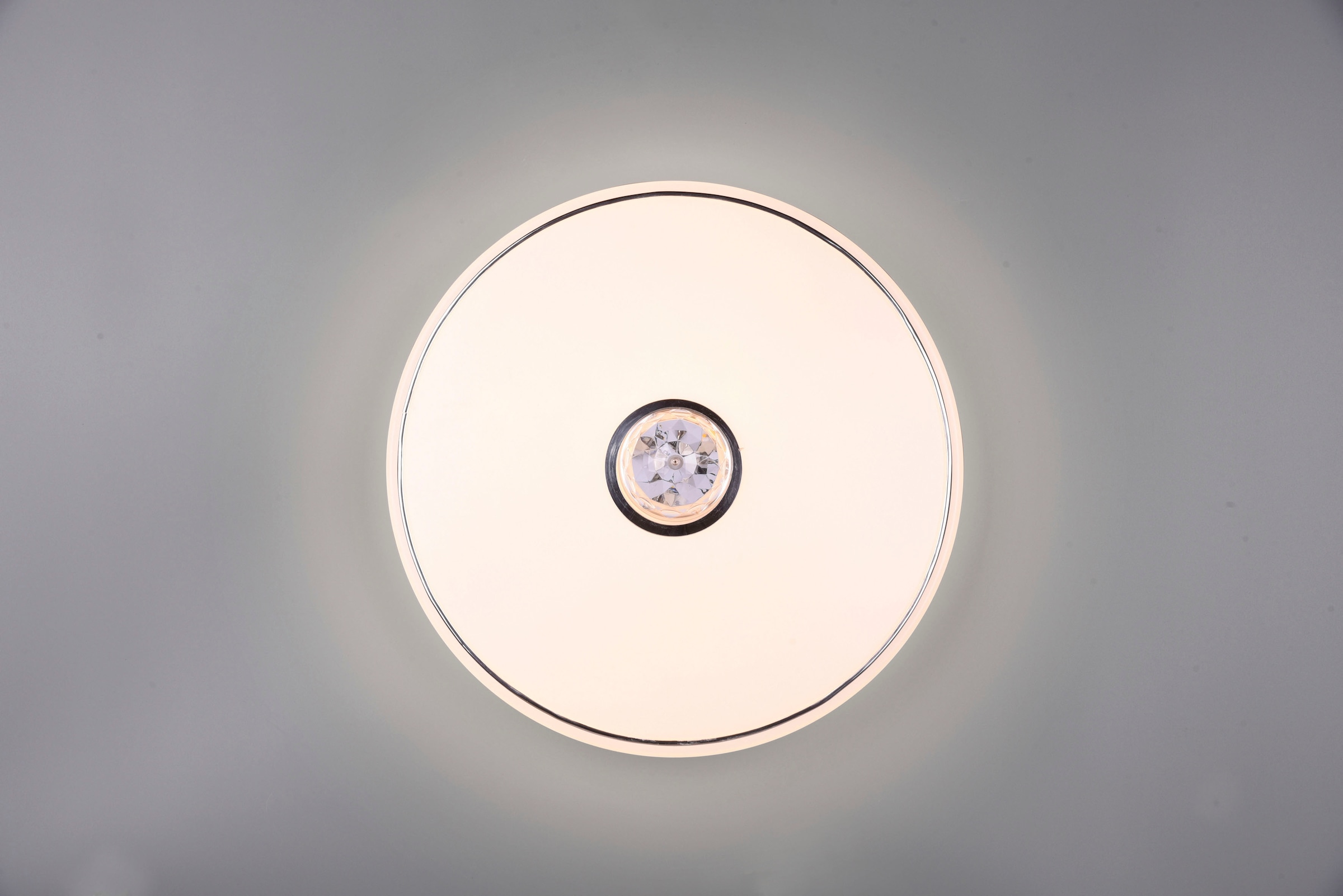 dimmbar XXL 38cm Garantie 3000K | Jahren Deckenleuchte Ø LED kaufen Deckenlampe flammig-flammig, mit 1 RGB Fernbedienung Farbwechsel mit TRIO »Rave«, 3 Leuchten online