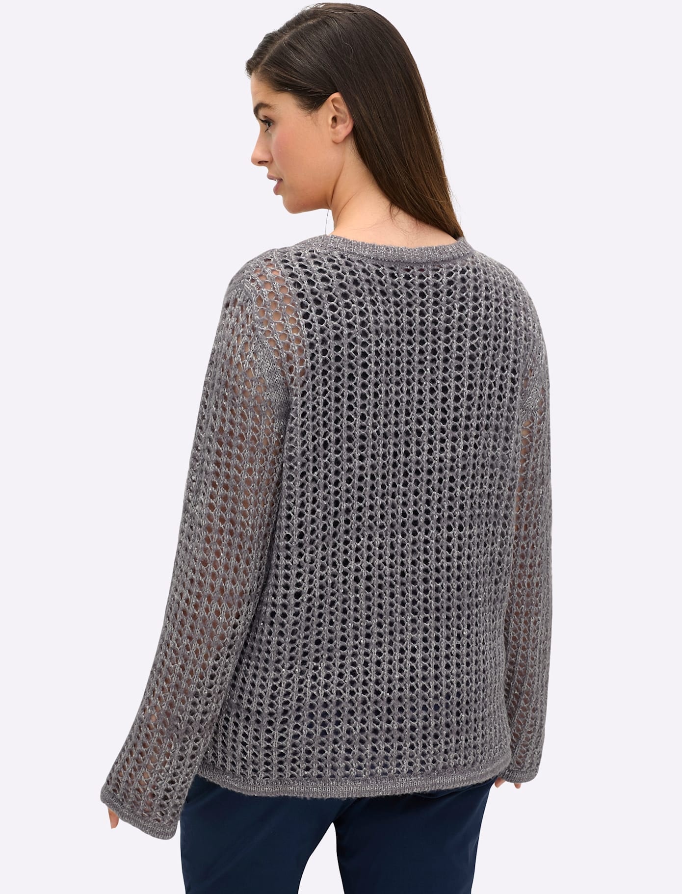 Sheego V-Ausschnitt-Pullover »Pullover«