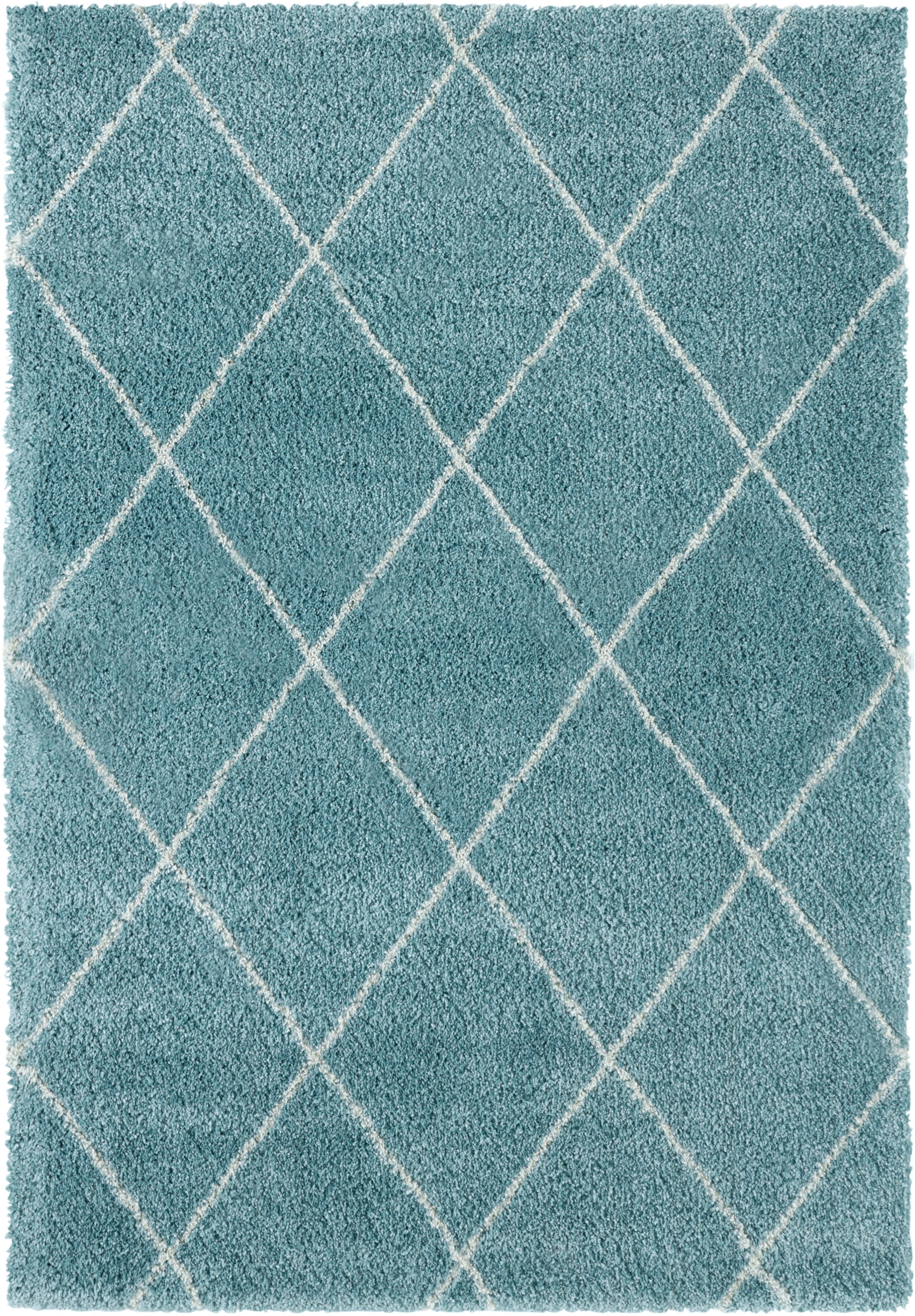 Leonique Hochflor-Teppich »Belle«, rechteckig, 35 mm Höhe, Rauten-Design, weiche Haptik