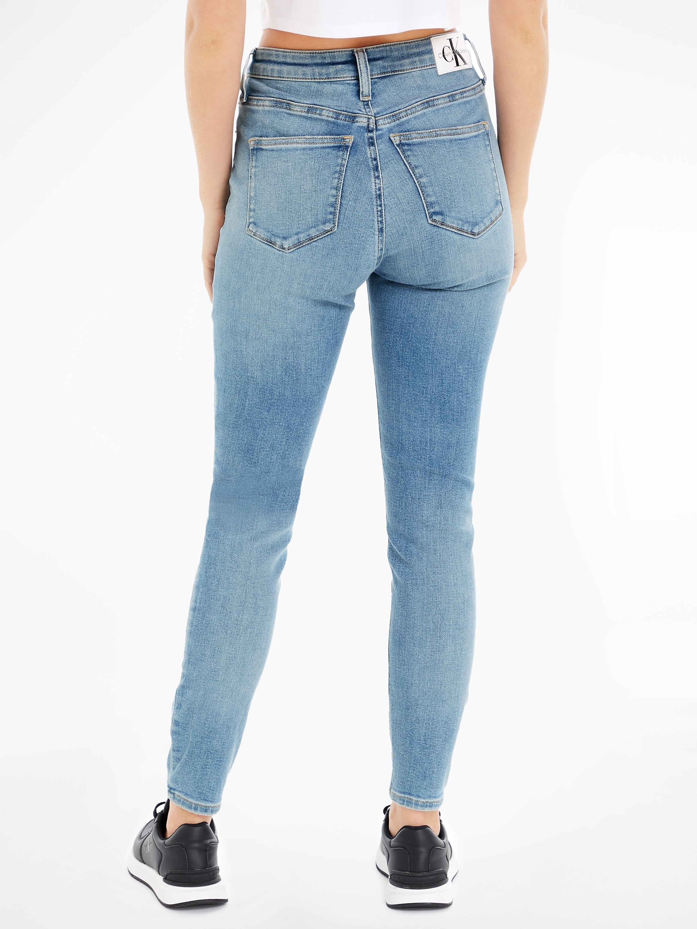 Calvin Klein Jeans Skinny-fit-Jeans »HIGH RISE SUPER SKINNY ANKLE«, 5-Pocket-Form