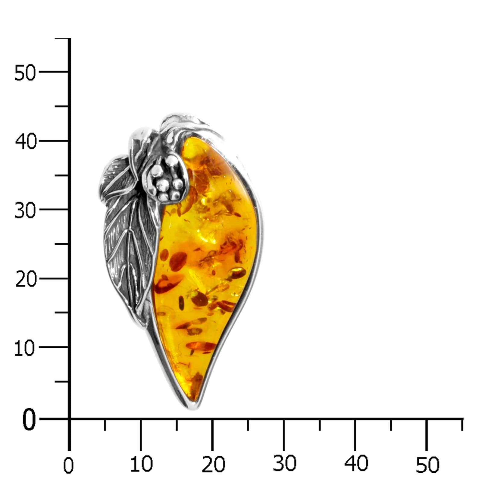 OSTSEE-SCHMUCK Kettenanhänger »- Gleiter-Jana 42 mm - Silber 925/000 - Bernstein«