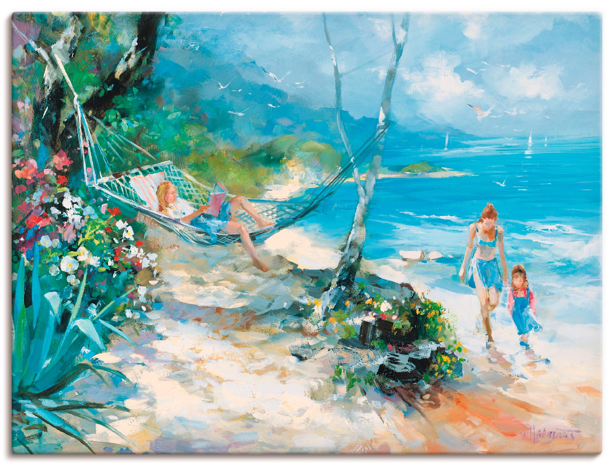 Artland Wandbild »Gelassenheit«, in versch. bestellen Strand, Leinwandbild, als Wandaufkleber Größen auf Raten St.), oder (1 Poster