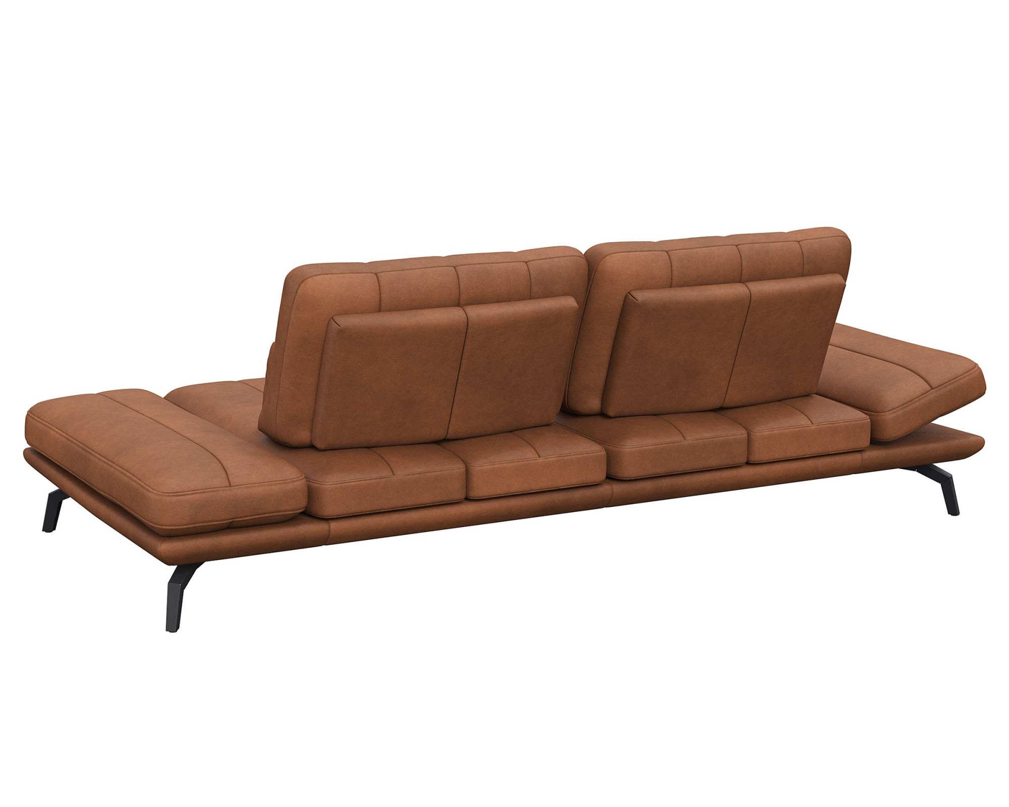 FLEXLUX 3-Sitzer »Tropea Funktionssofa, Designsofa, Relaxfunktion, TV-Couch,«, mit Armteilverstellung sowie Sitztiefenverstellung, Breite 252 cm