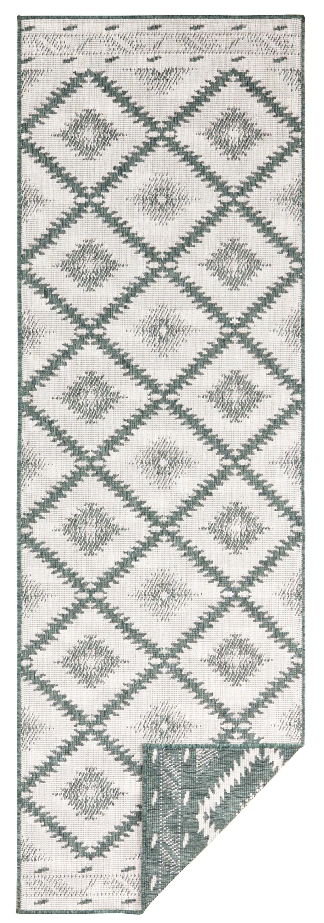 NORTHRUGS Teppich »Malibu Wendeteppich«, rechteckig, 5 mm Höhe, In-& Outdoor, Wetterfest, Balkon, Läufer, Wohnzimmer, Wasserfest