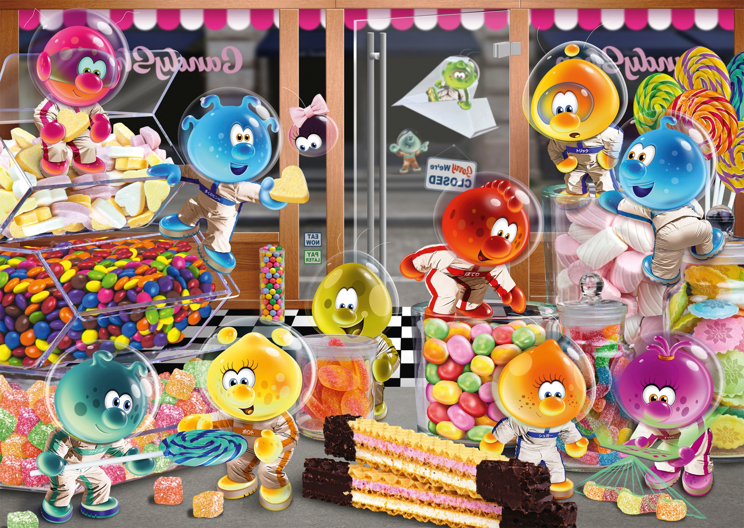 Schmidt Spiele Puzzle »SpaceBubble.Club, Happy Together im Candy Store«, Made in Europe