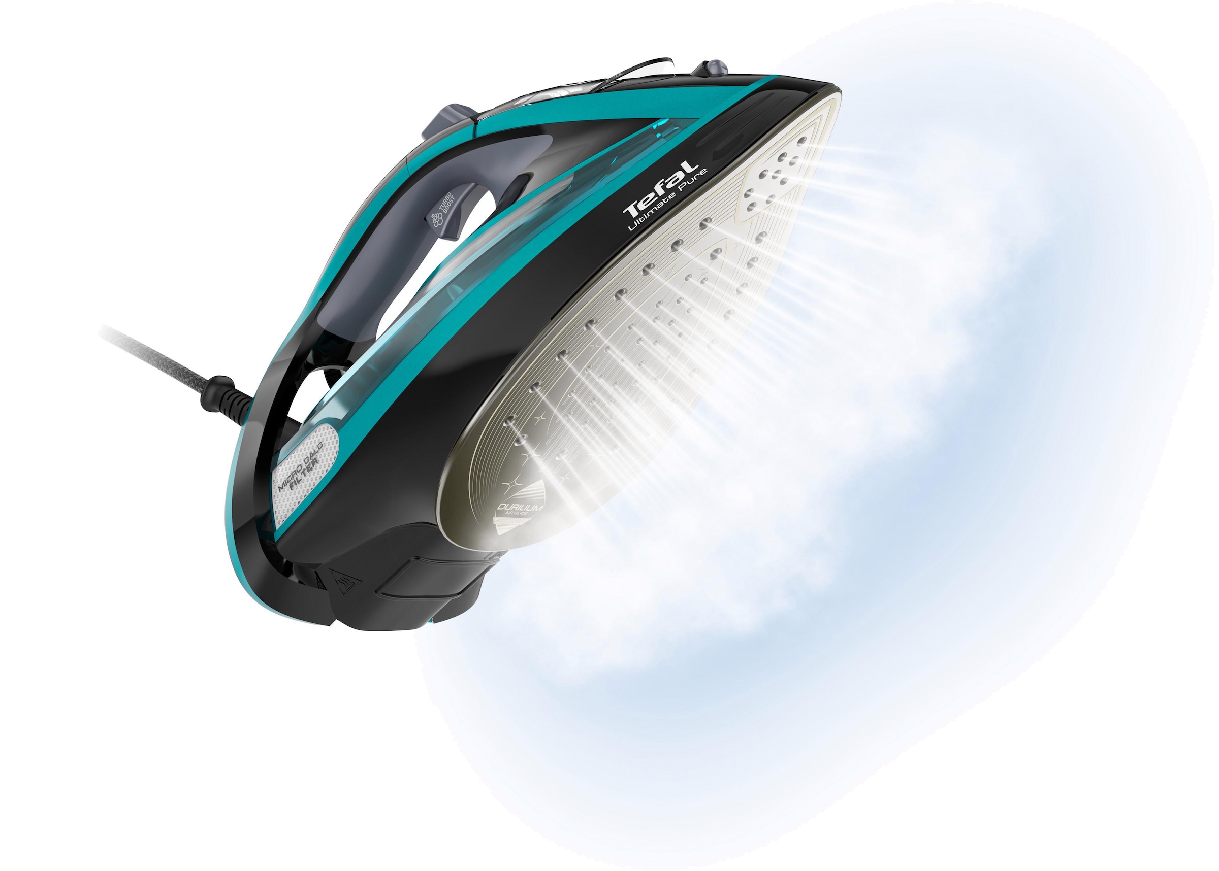 Tefal Dampfbügeleisen »FV9844 Ultimate Pure«, 3200 W, Durilium Airglide Autoclean-Bügelsohle, automatische Abschaltung