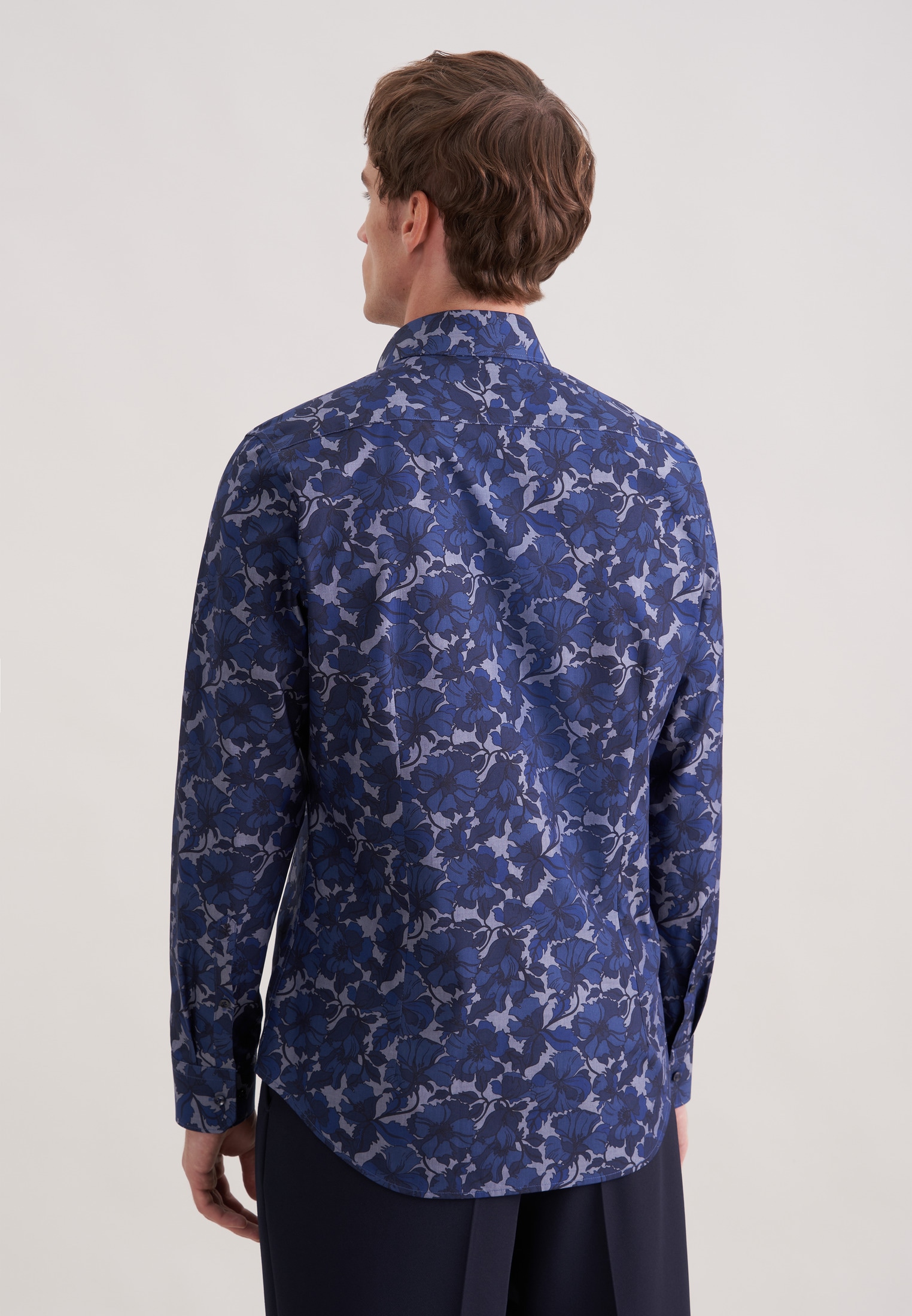 seidensticker Businesshemd »Schwarze Rose« Slim 1/1 Kentkragen Druck