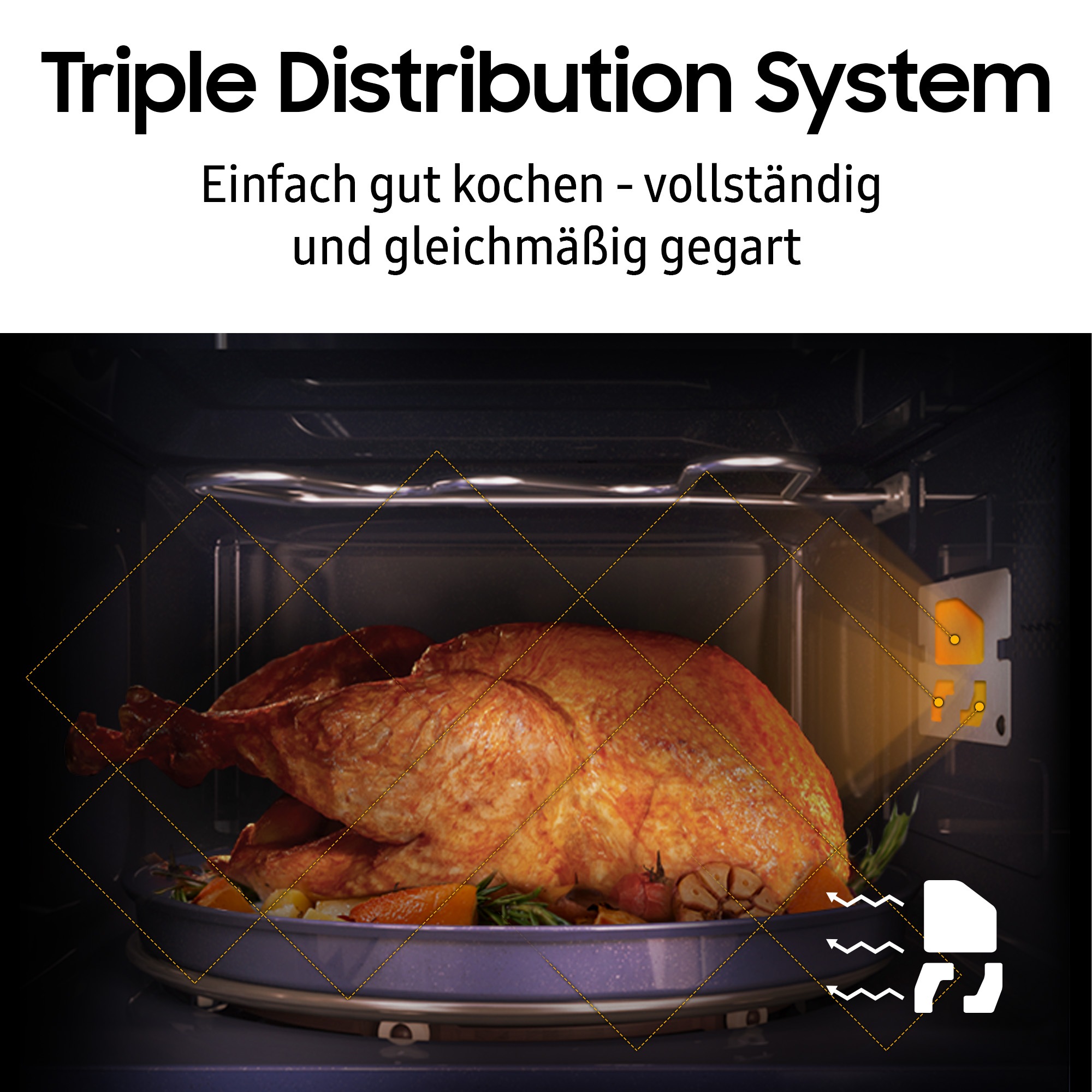 Samsung Mikrowelle »MG20A7013CB/EG«, Mikrowelle-Grill, Garen, Backen & Grillen mit pflegeleichten Keramik-Emaille Innenraum