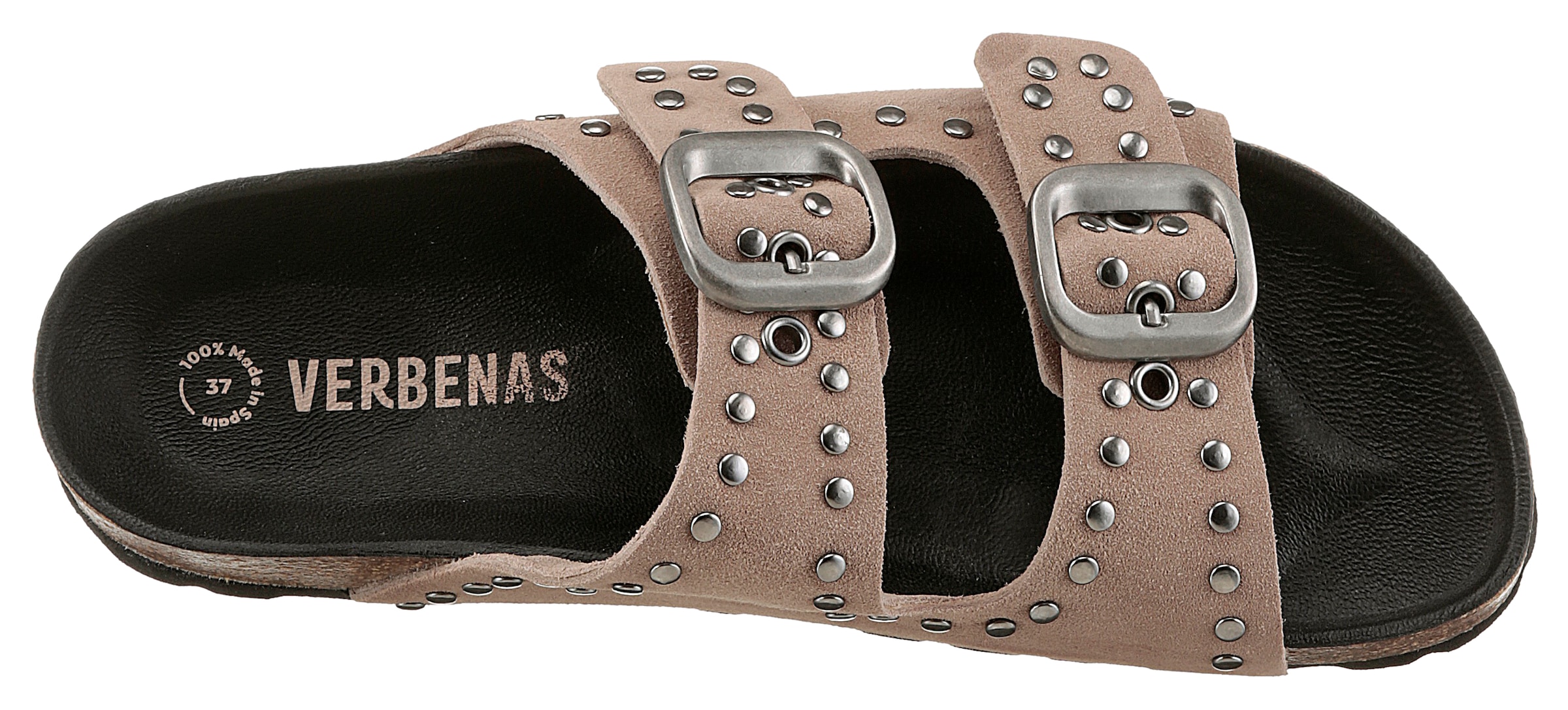 VERBENAS Pantolette »Randell Serraje Tachas«, Sommerschuh, Schlappen, Hausschuh mit zwei verstellbaren Schnallen
