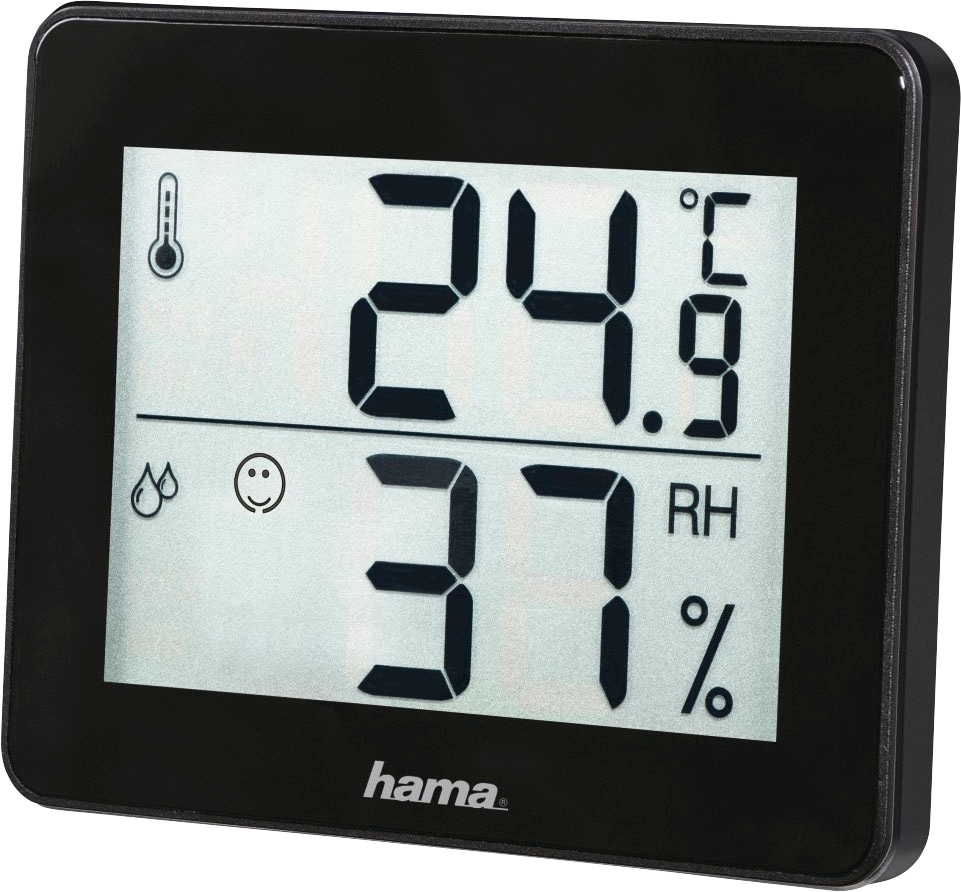 Hama Innenwetterstation »Thermo-/Hygrometer "TH-130", Schwarz Thermometer«
