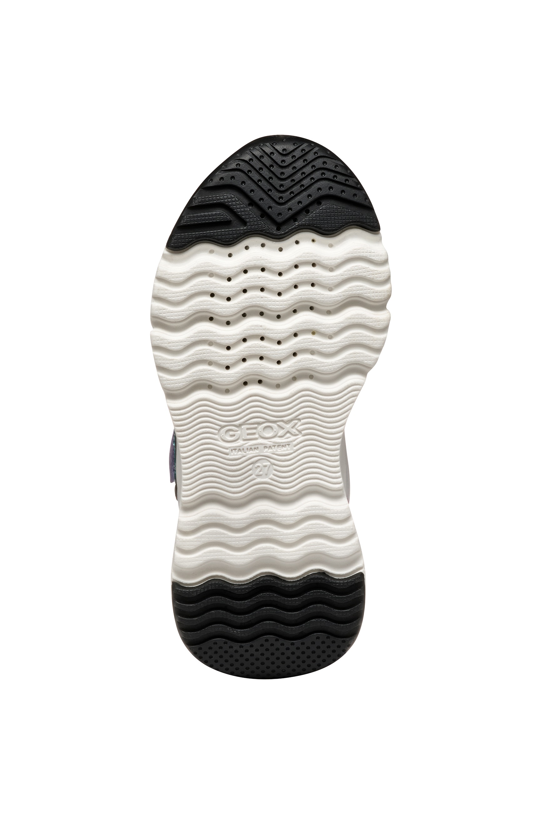 Geox Sneaker »J LOFTUS GIRL«  Slipper mit praktischem Klettverschluss, Größenschablone zum Download