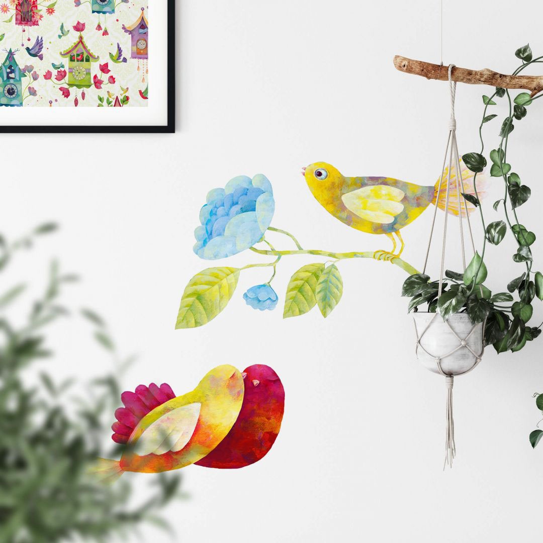 Wall-Art Wandtattoo »Märchenhaft Vögel im Wald«, (1 St.) auf Rechnung  kaufen
