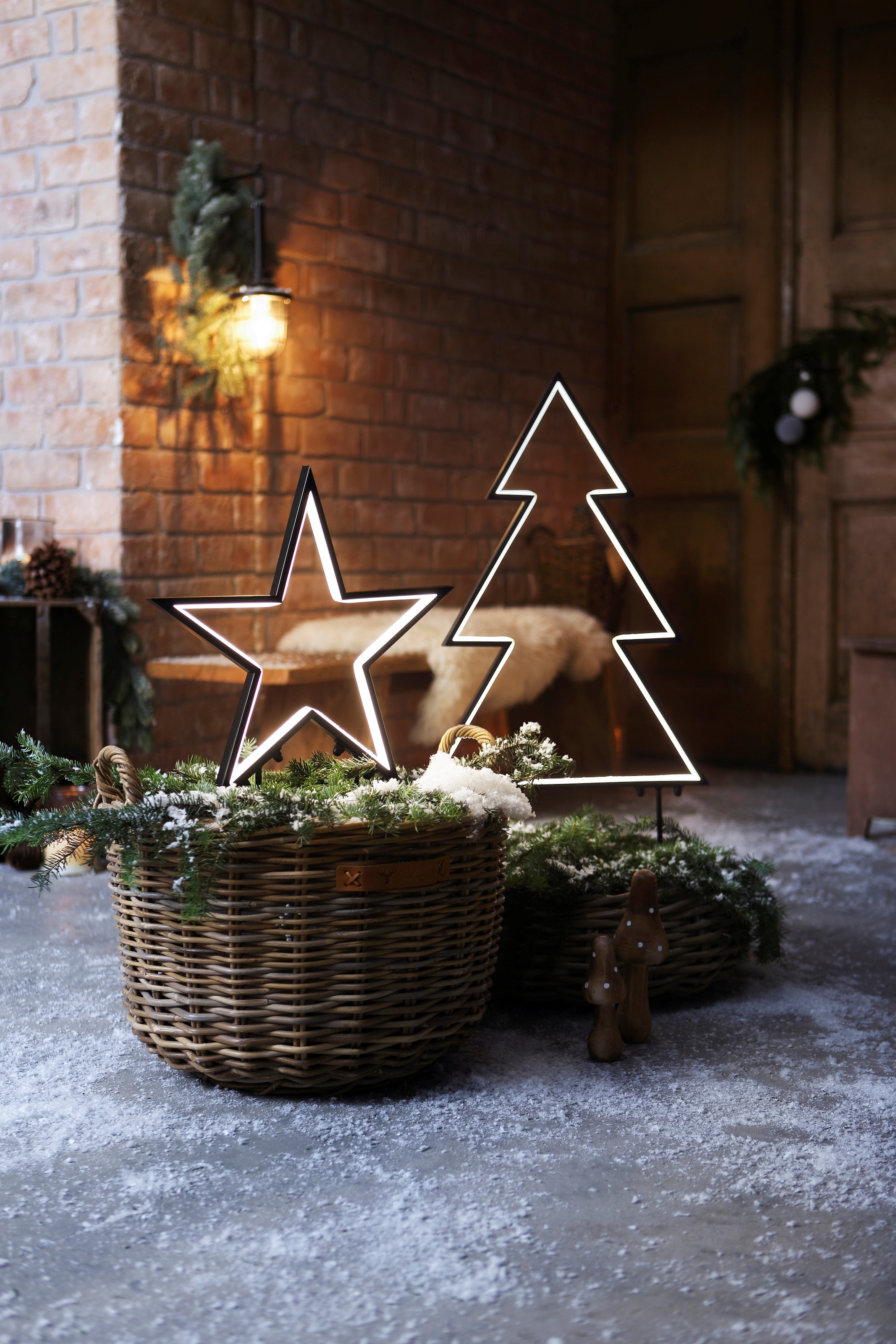 Weihnachtsdeko Jahren »Weihnachtsstern«, kaufen und aus | 3 Metall, online Kunststoff XXL LED Stern flammig-flammig, mit aussen 180 BONETTI Garantie
