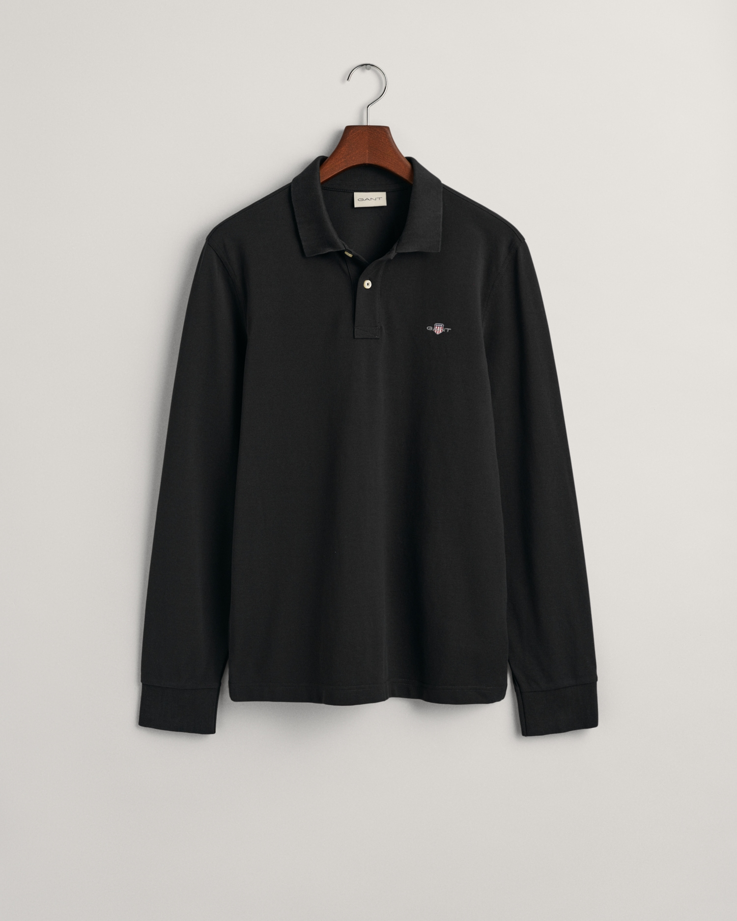 Verkaufsvolumen Gant Poloshirt »REG SHIELD LS auf bei Logotickerei ♕ der RUGGER«, PIQUE mit Brust