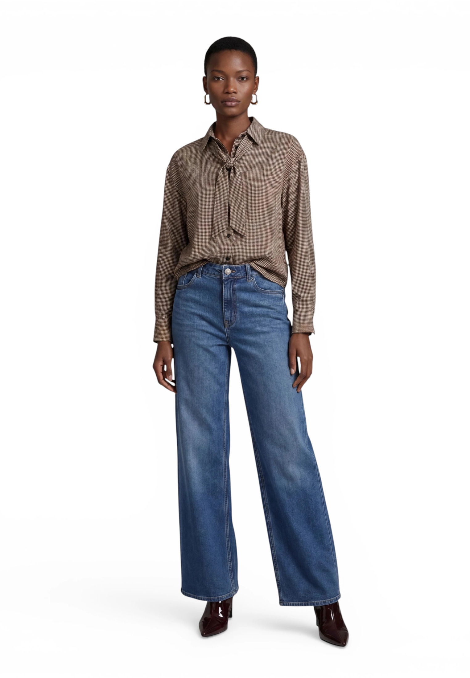 Zero Relaxhose »Basic-Jeans mit weitem Bein Witney«