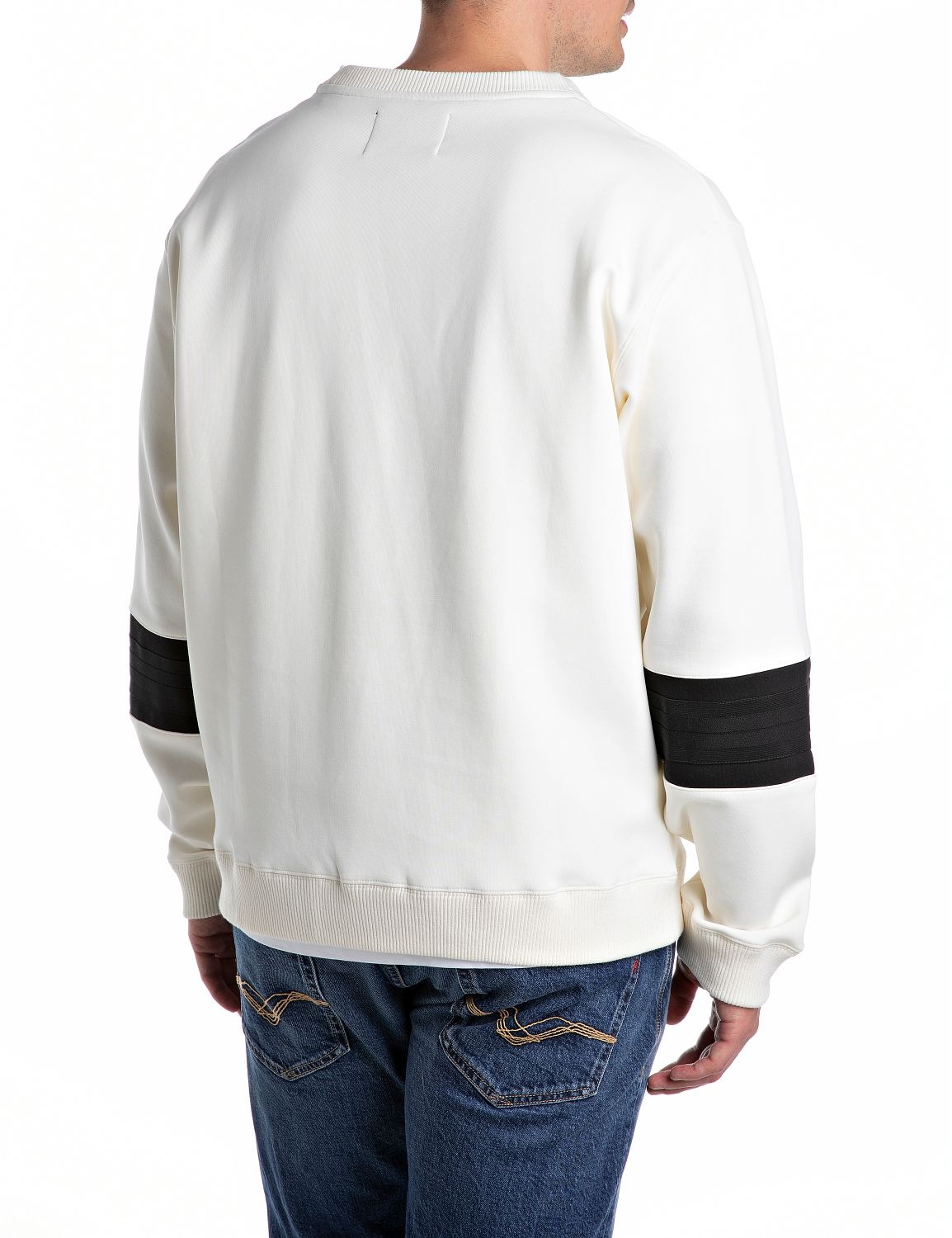 Replay Sweatshirt, mit Ton-in-Ton Schriftzug vorn