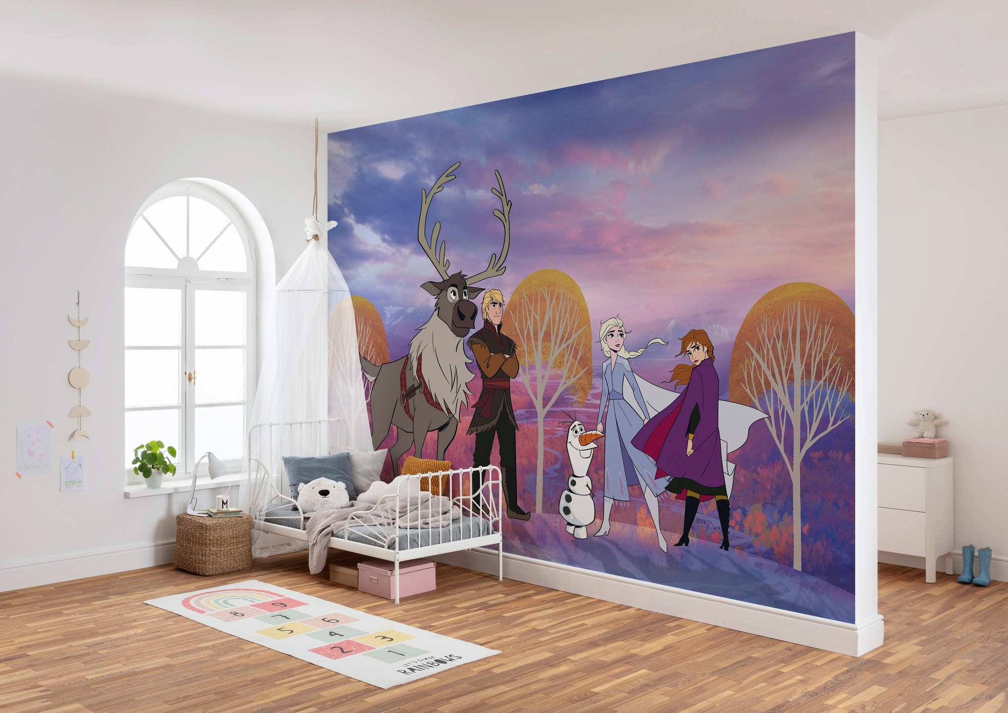 Komar Vliestapete »Digitaldruck Vlies -  Frozen Autumn Forest - Größe 400 x 280 cm« bedruckt glatt Kinderzimmer