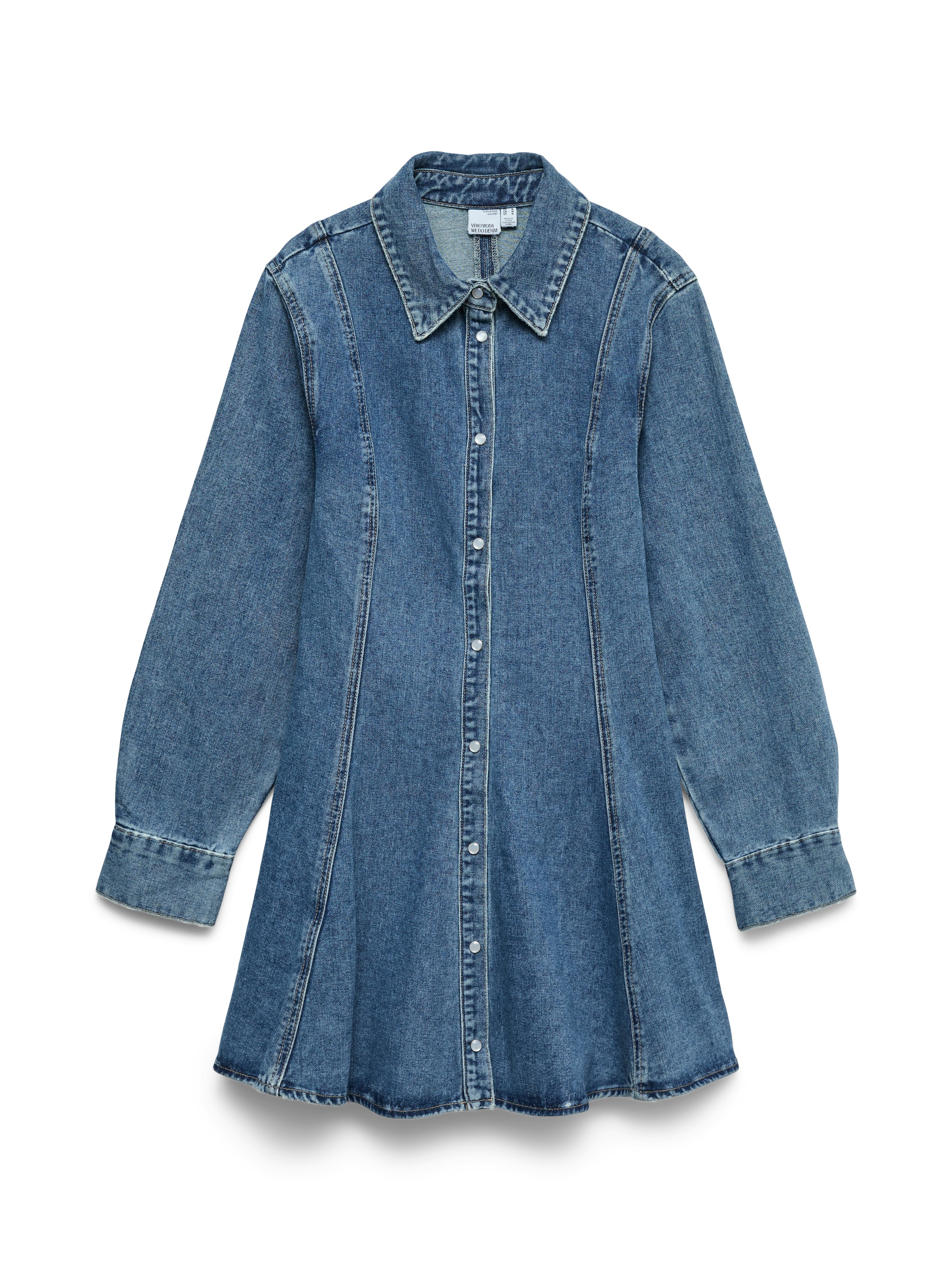 Vero Moda Jeanskleid »VMJESSIE LS SHORT DENIM DRESS NOOS« Baumwollmischung