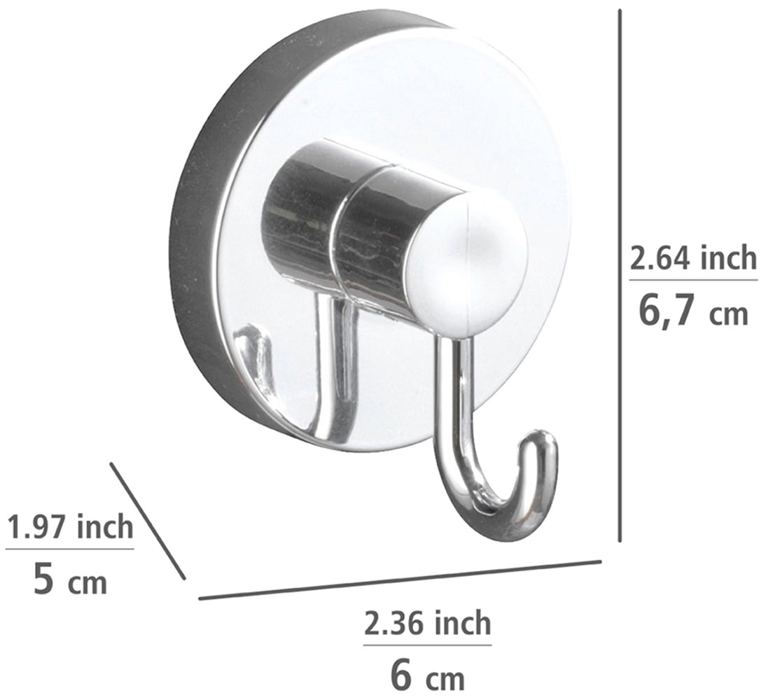 WENKO Eckregal »Vacuum-Loc® Modell Bari«, (3 St.), fürs Badezimmer mit 2 Haken, Befestigen ohne Bohren
