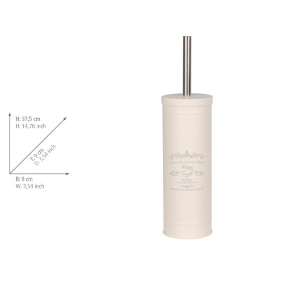 WENKO WC-Garnitur »Home«, aus Kunststoff, creme, aus lackiertem Stahl