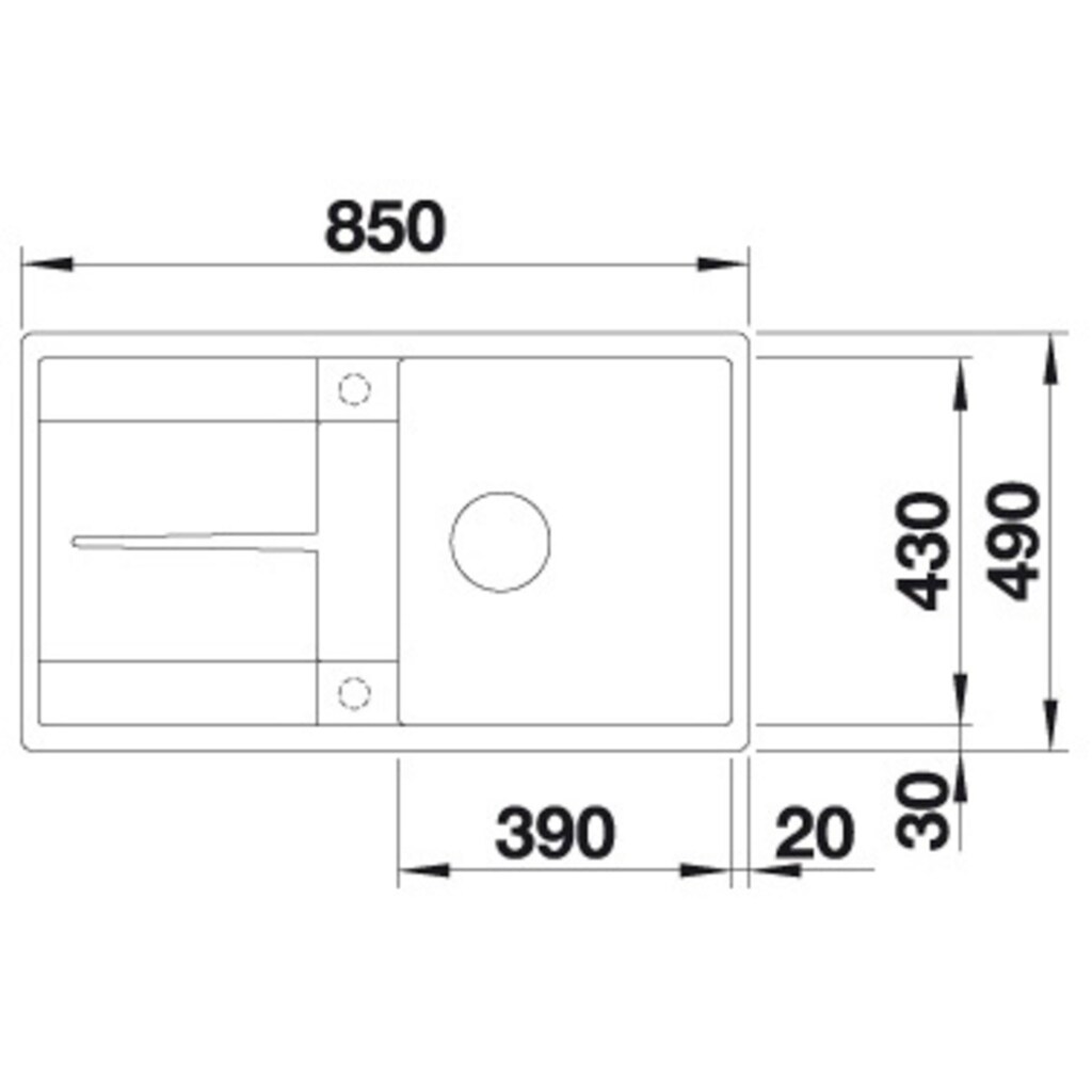 Blanco Granitspüle »METRA 5 S-F«