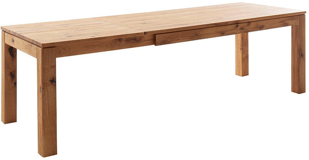 MCA furniture Esstisch »ETNA 4-Fuß Tisch«, (Einzelstück), Massivholz,durchgehende Lamelle,Stollenfuß 10x10cm,Tischplatte 2,5cm