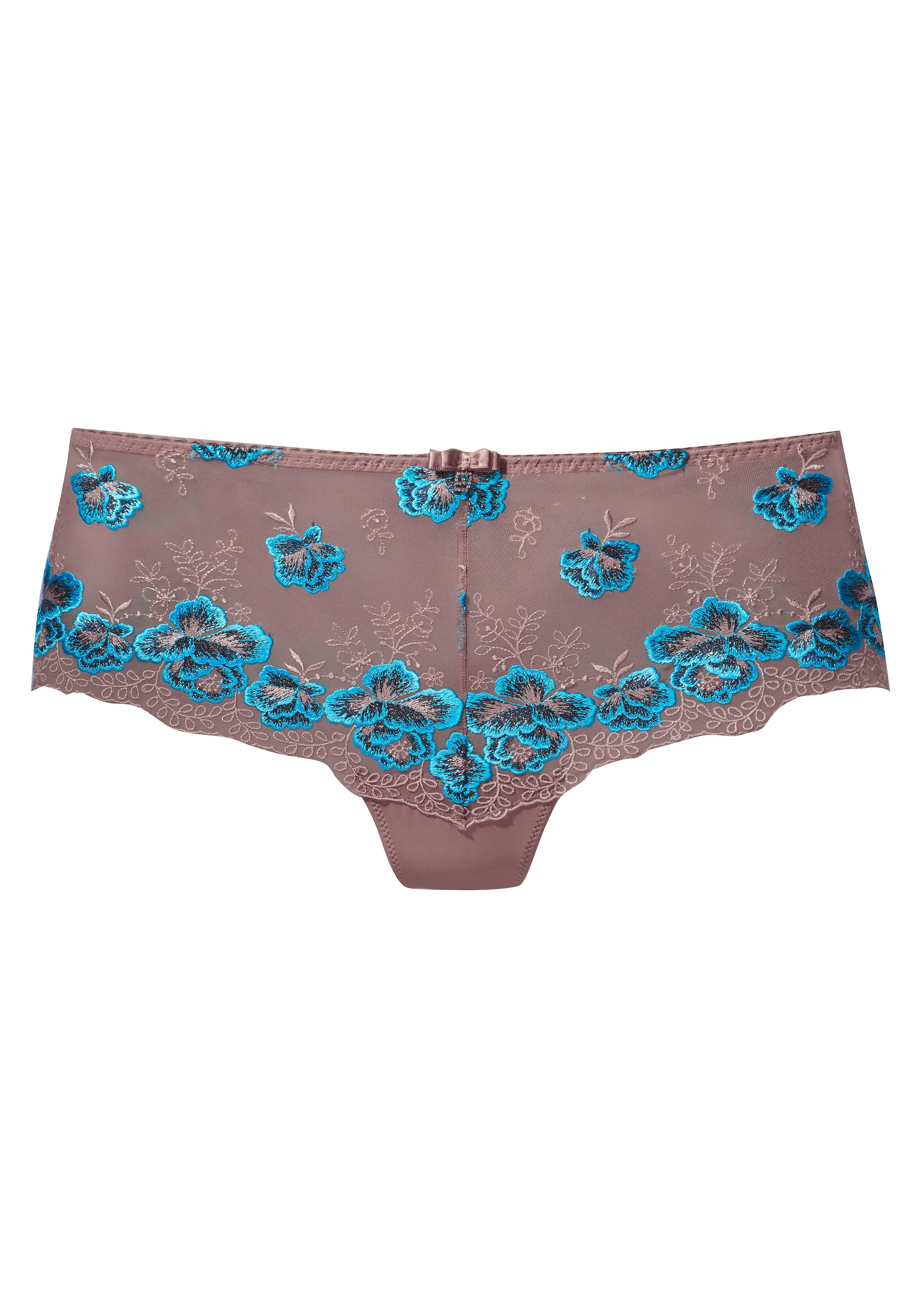 Nuance Panty mit edler Stickereispitze in floraler Optik