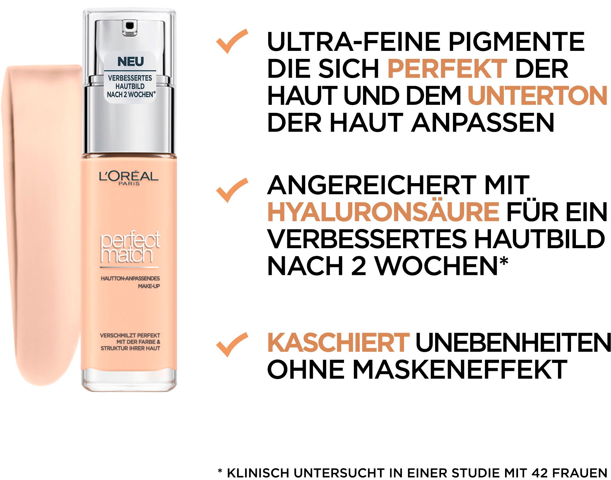 L'ORÉAL PARIS Foundation »Perfect Match Make-Up Doppelpack«, mit langanhaltender Formel