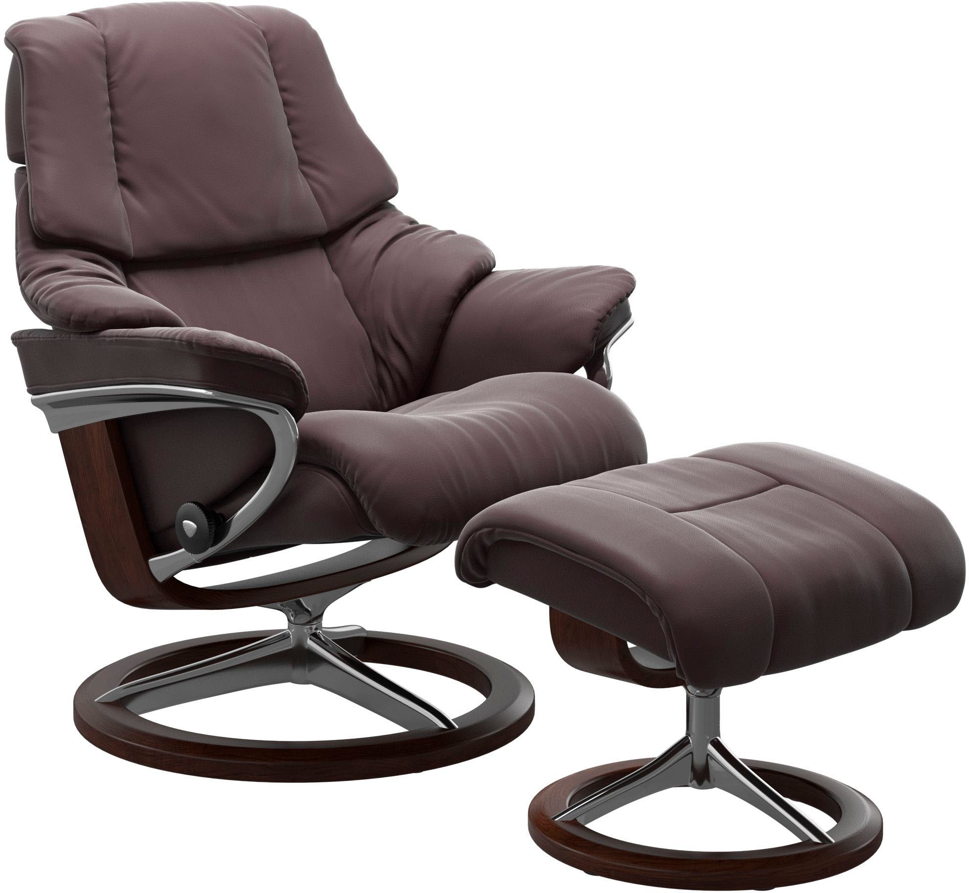 L, Base, & S, Gestell Stressless® Signature »Reno«, Größe Relaxsessel M mit Braun auf Rechnung kaufen