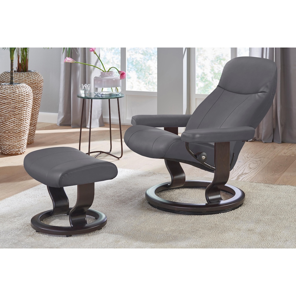 Stressless® Relaxsessel »Garda«, (Set, Relaxsessel mit Hocker)