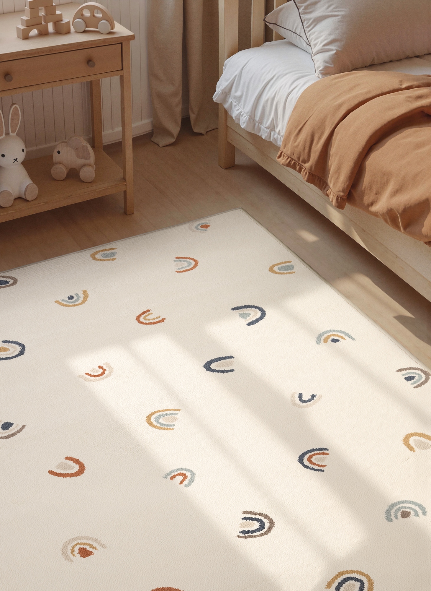 HANSE Home Kinderteppich »Ravi« rechteckig 10 mm Höhe Pflegeleicht, Weich, Kinderzimmer, Spielteppich, Spielunterlage