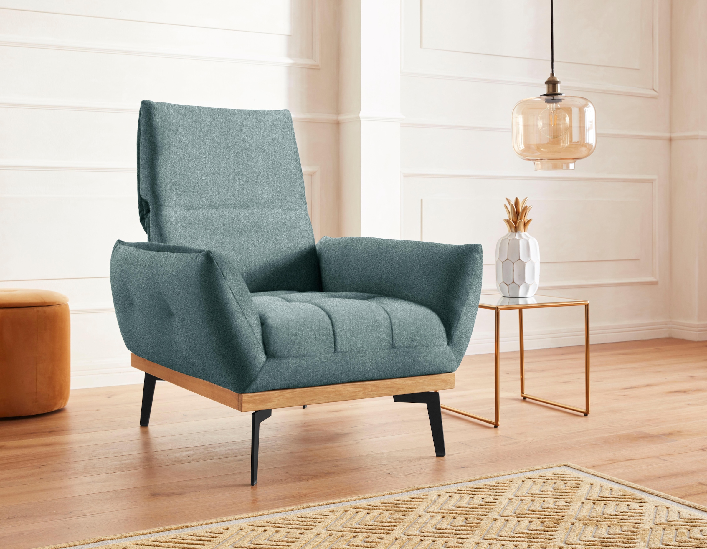 exxpo - sofa fashion Sessel »Palic, Loungesessel«, inklusive Rückenverstellung